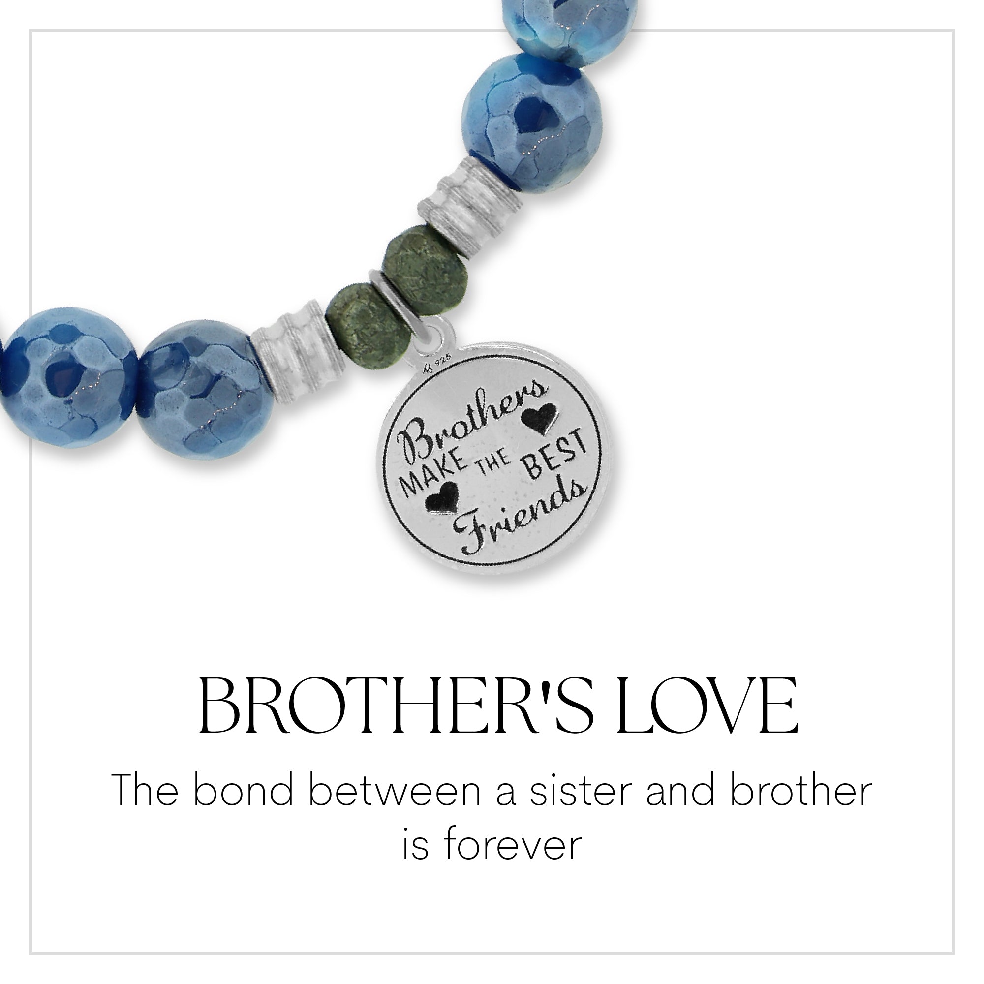 Brother's Love Sterling Silver Charm Bracelet Collection