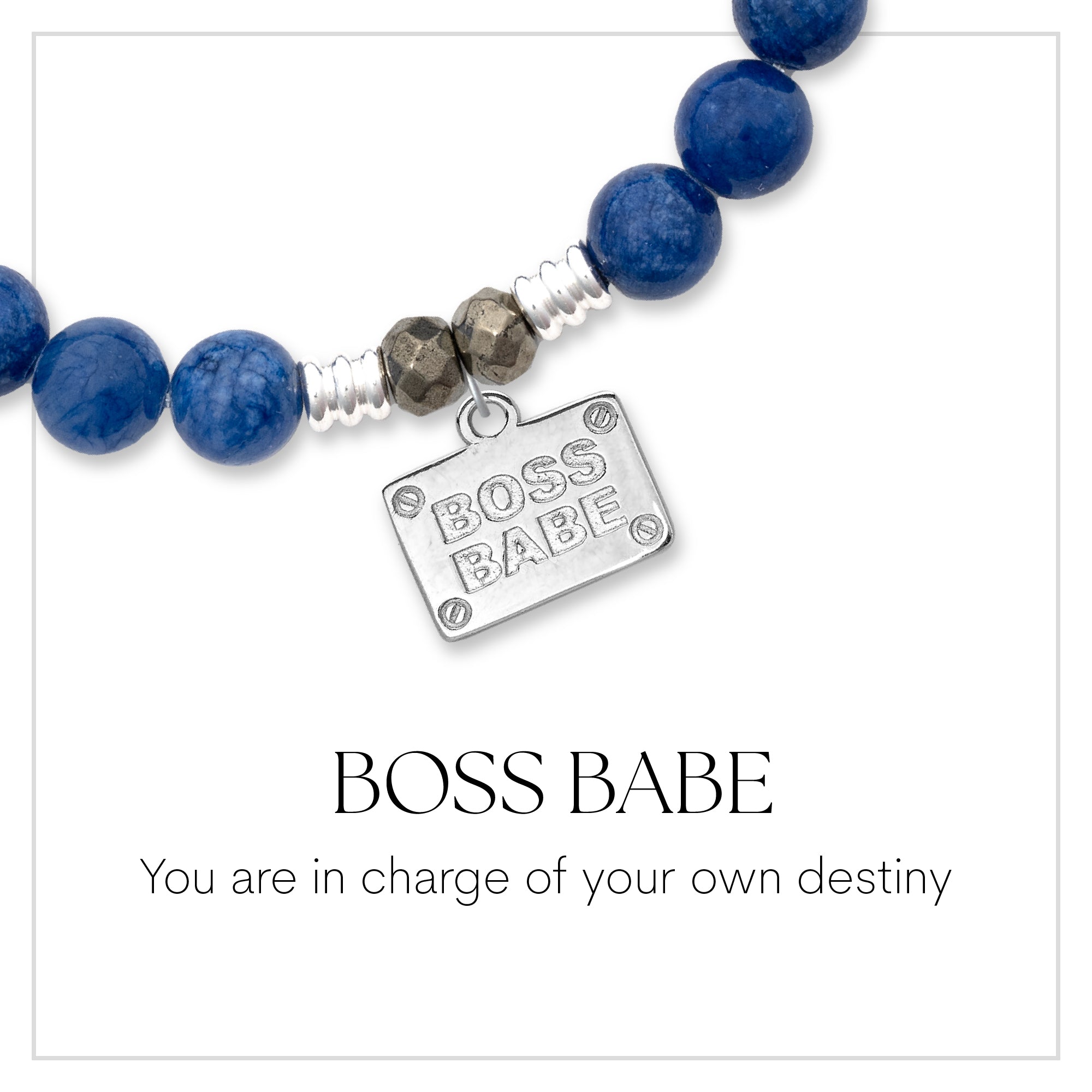 Boss Babe Sterling Silver Charm Bracelet Collection