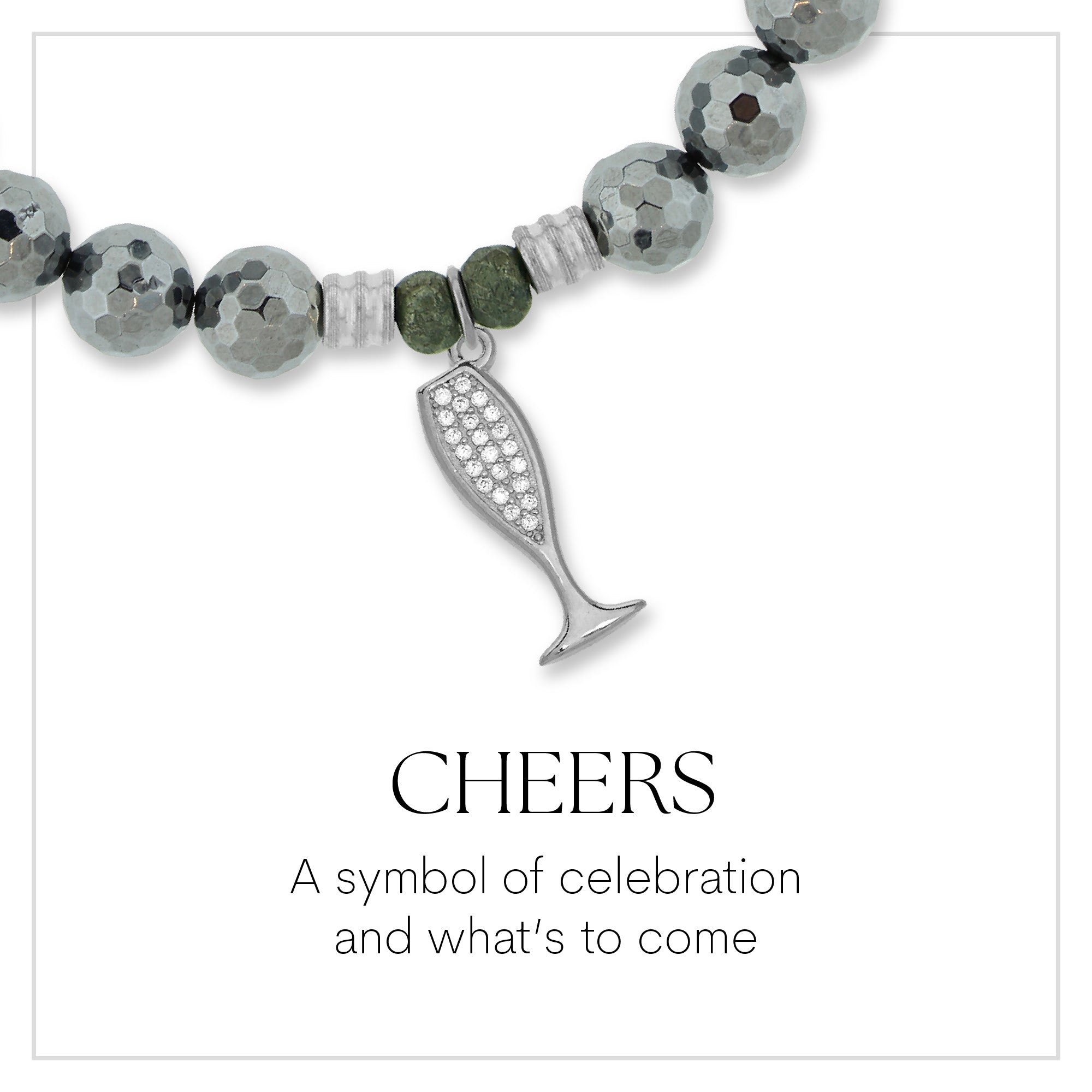 Cheers Sterling Silver Charm Bracelet Collection