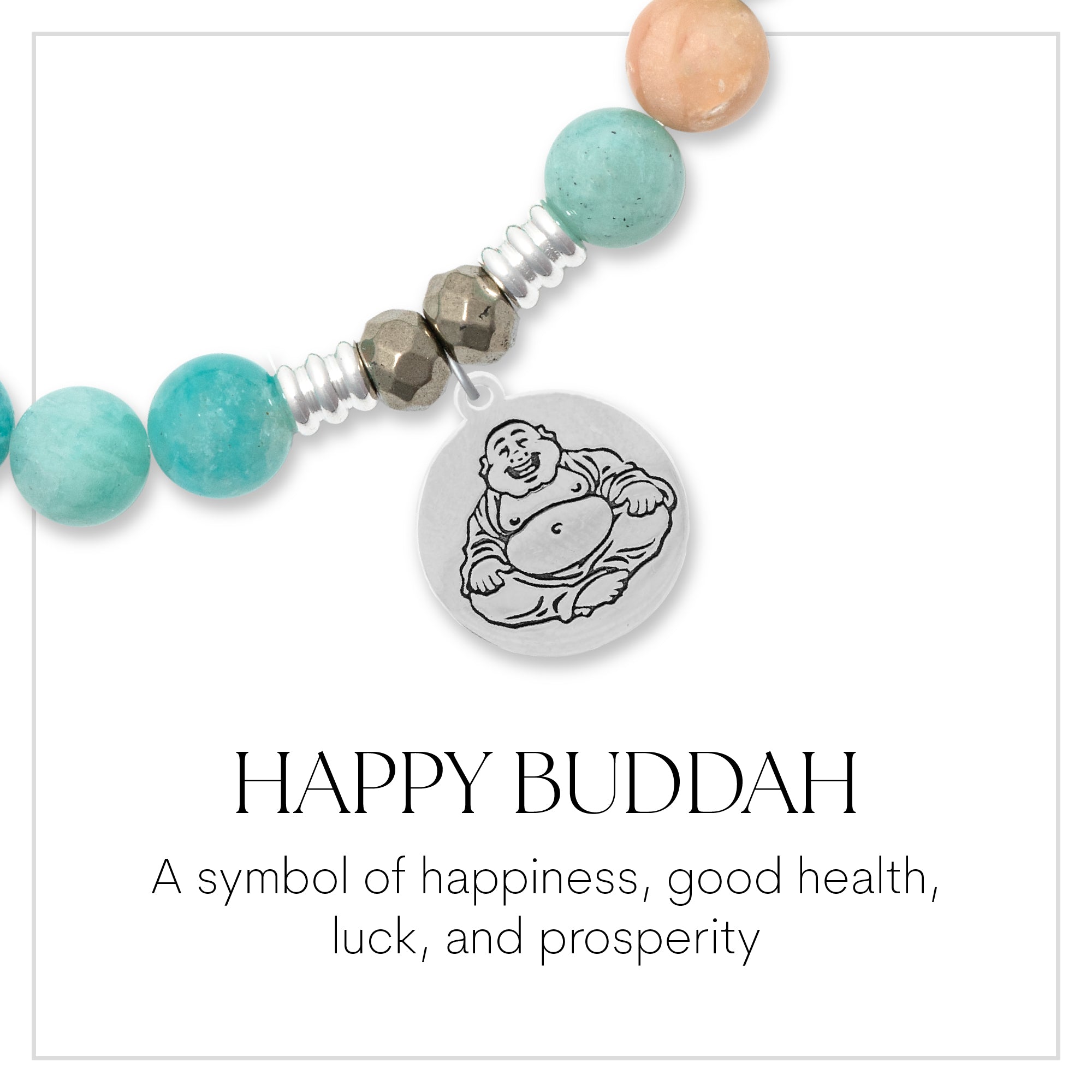 Happy Buddha Sterling Silver Charm Bracelet Collection