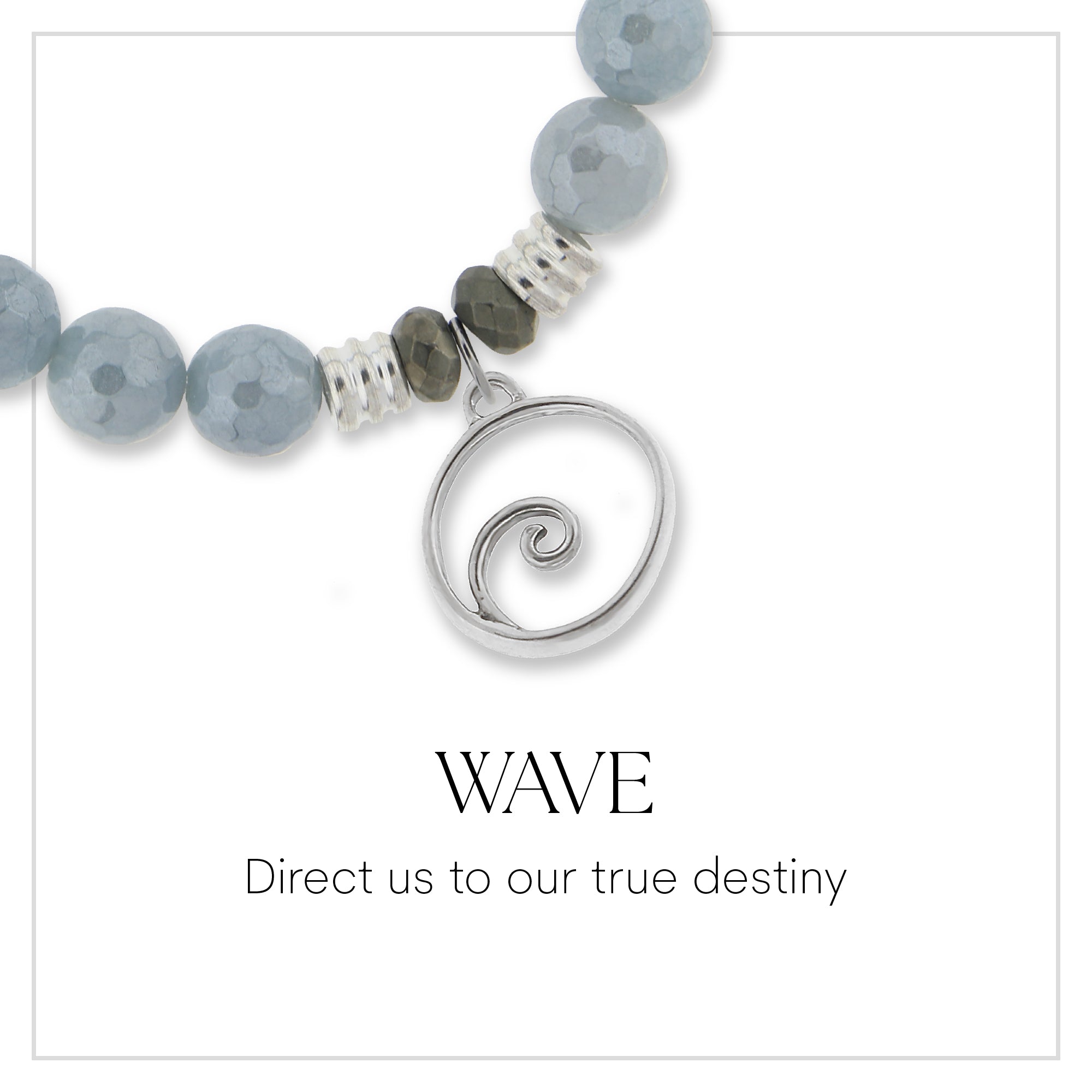 Wave Sterling Silver Charm Bracelet Collection