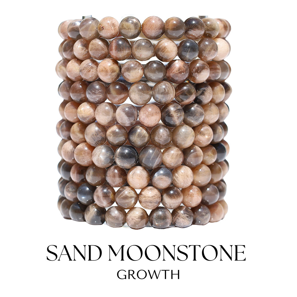 Sand Moonstone Gemstone Bracelet Collection