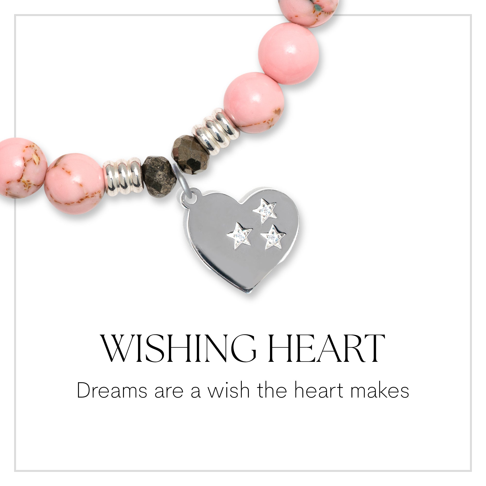 Wishing Heart Sterling Silver Charm Bracelet Collection