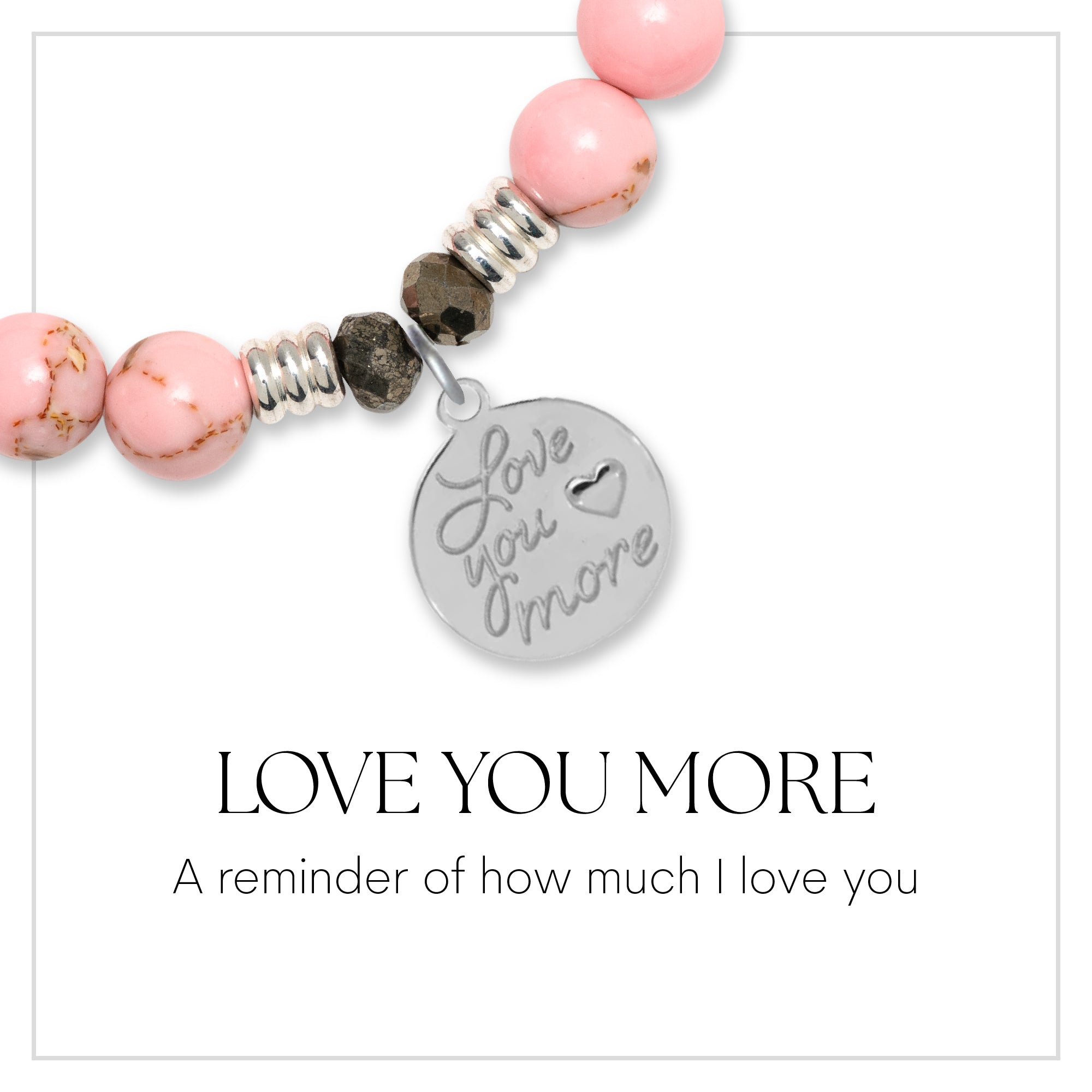 Love You More Sterling Silver Charm Bracelet Collection