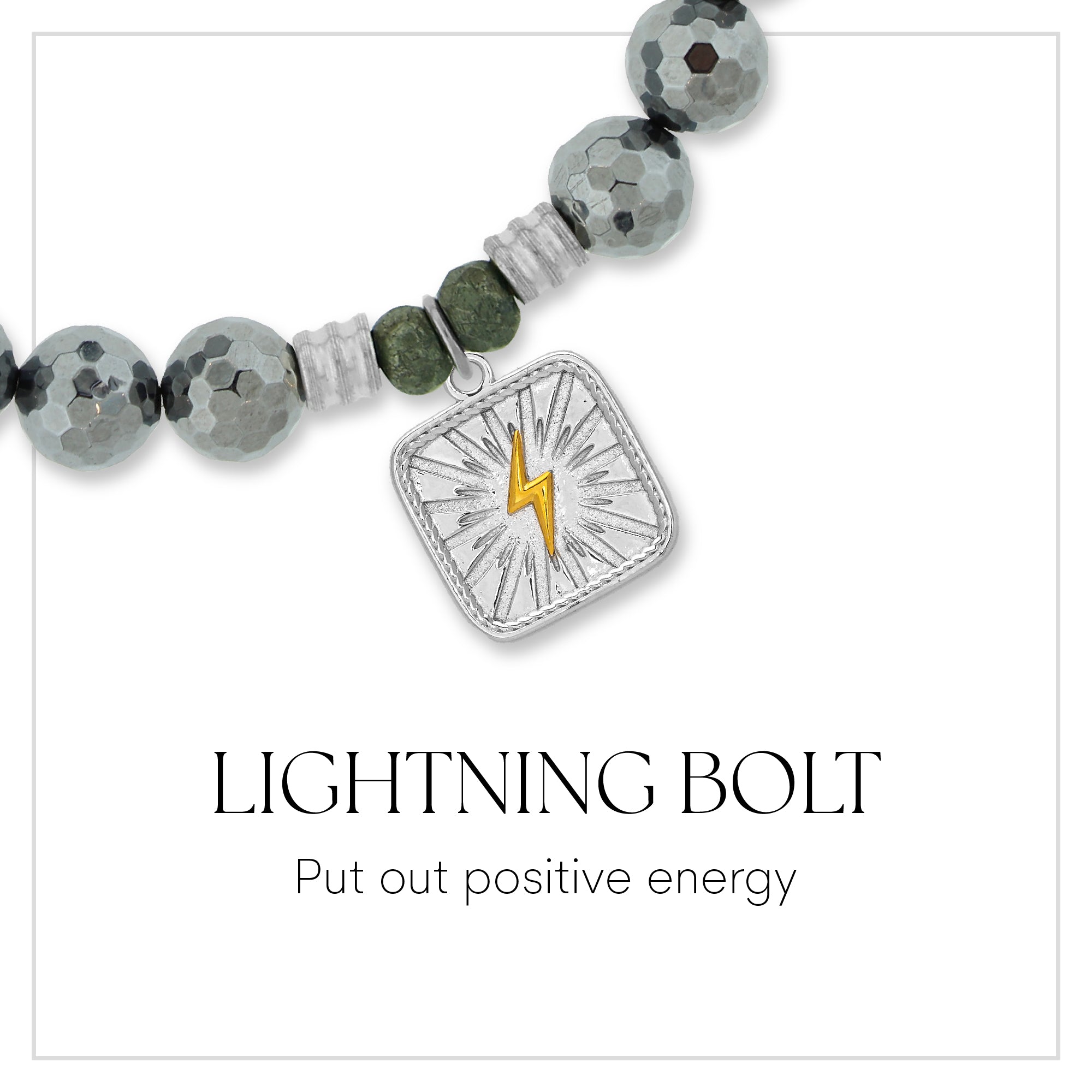 Lightning Bolt Sterling Silver Charm Bracelet Collection