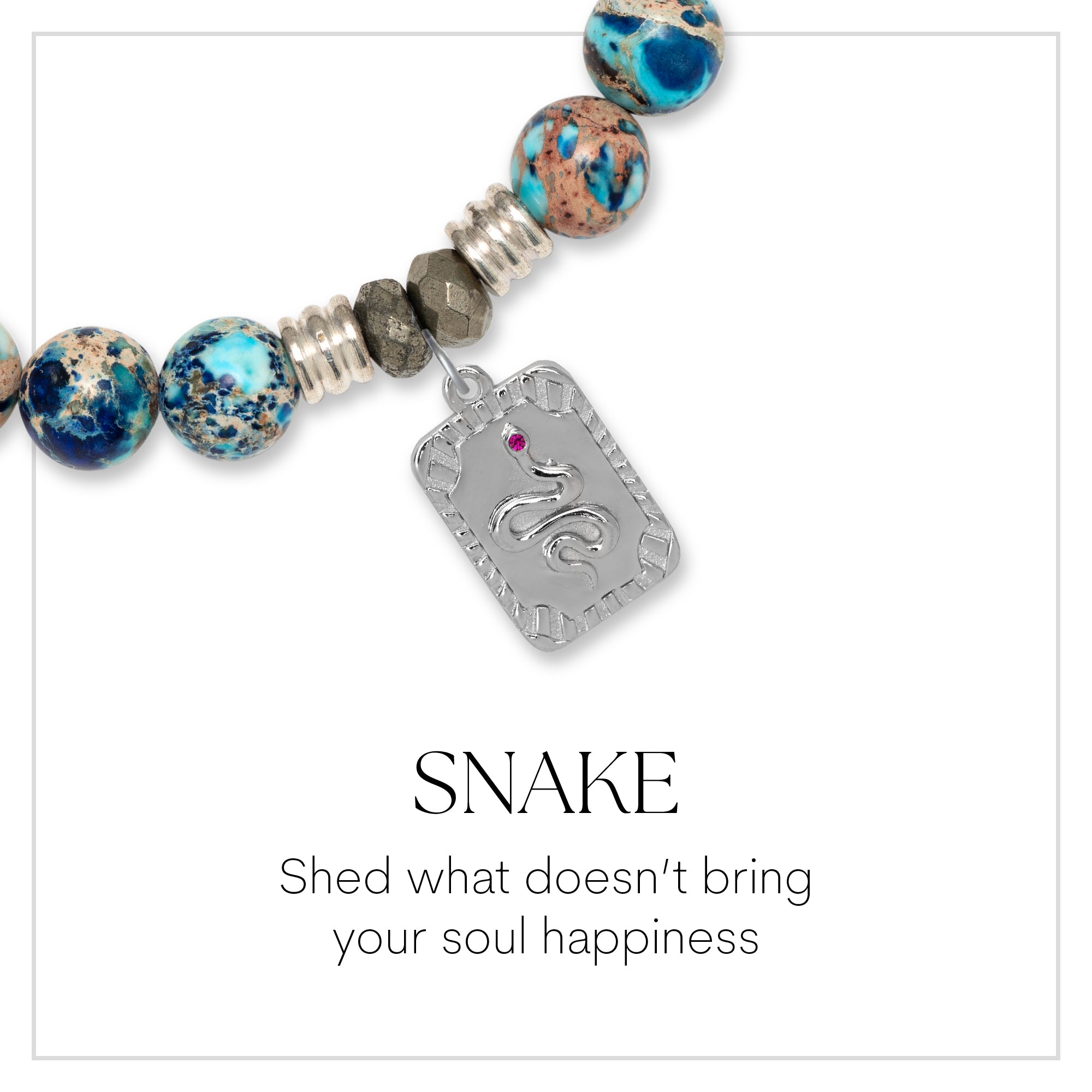 Snake Sterling Silver Charm Bracelet Collection