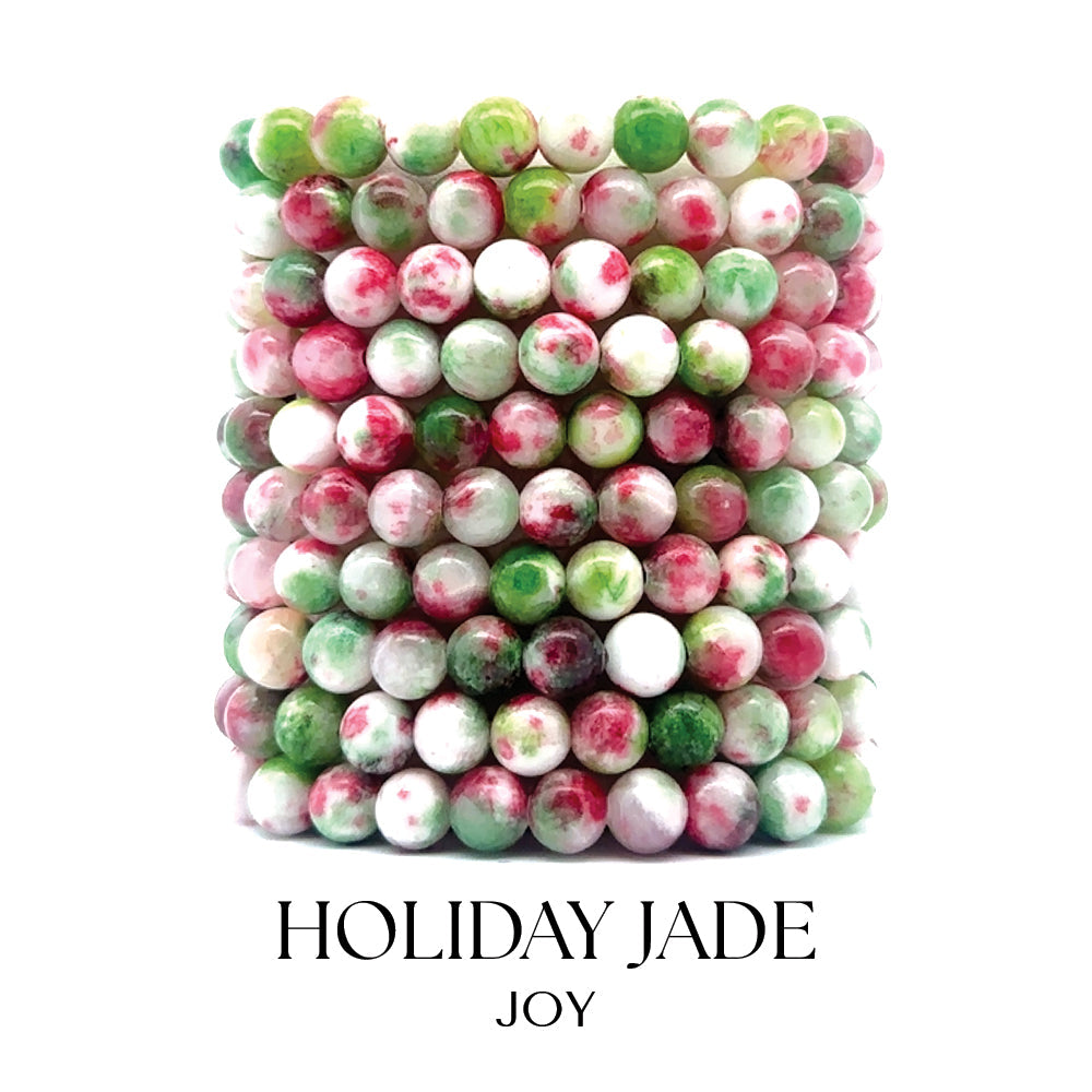 Holiday Jade Gemstone Bracelet Collection