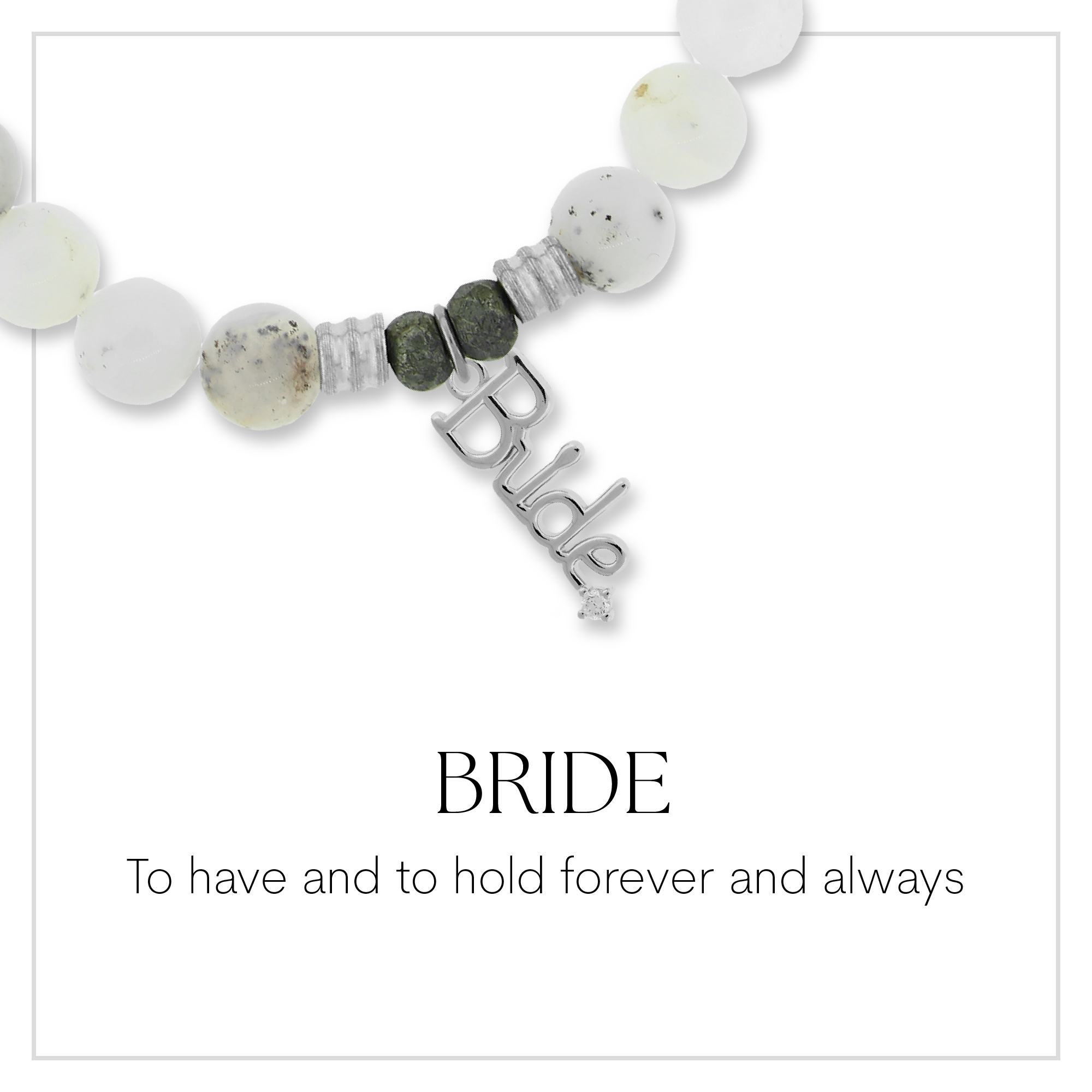 Bride Sterling Silver Charm Bracelet Collection