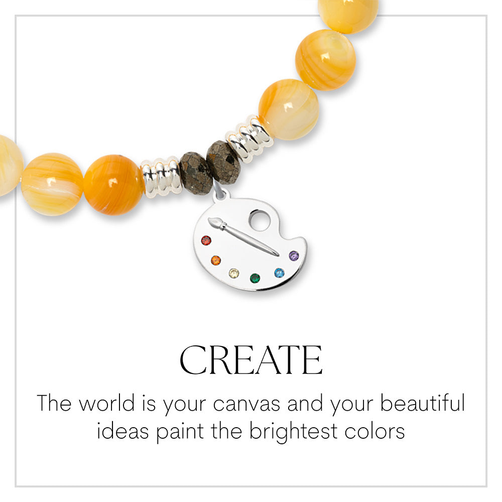 Create Charm Sterling Silver Bracelet Collection