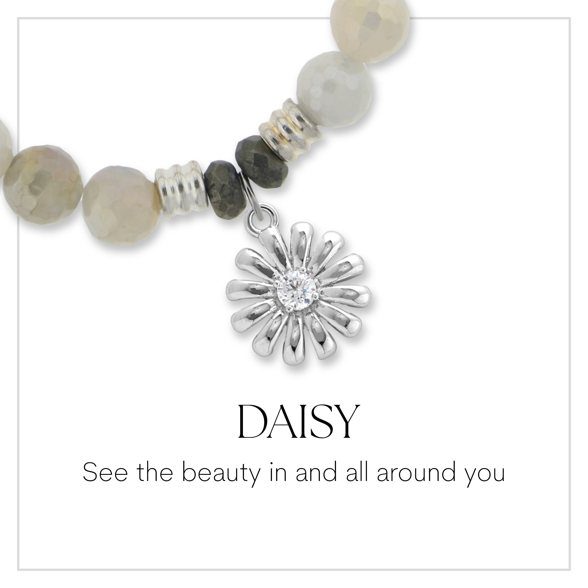Daisy Sterling Silver Charm Bracelet Collection