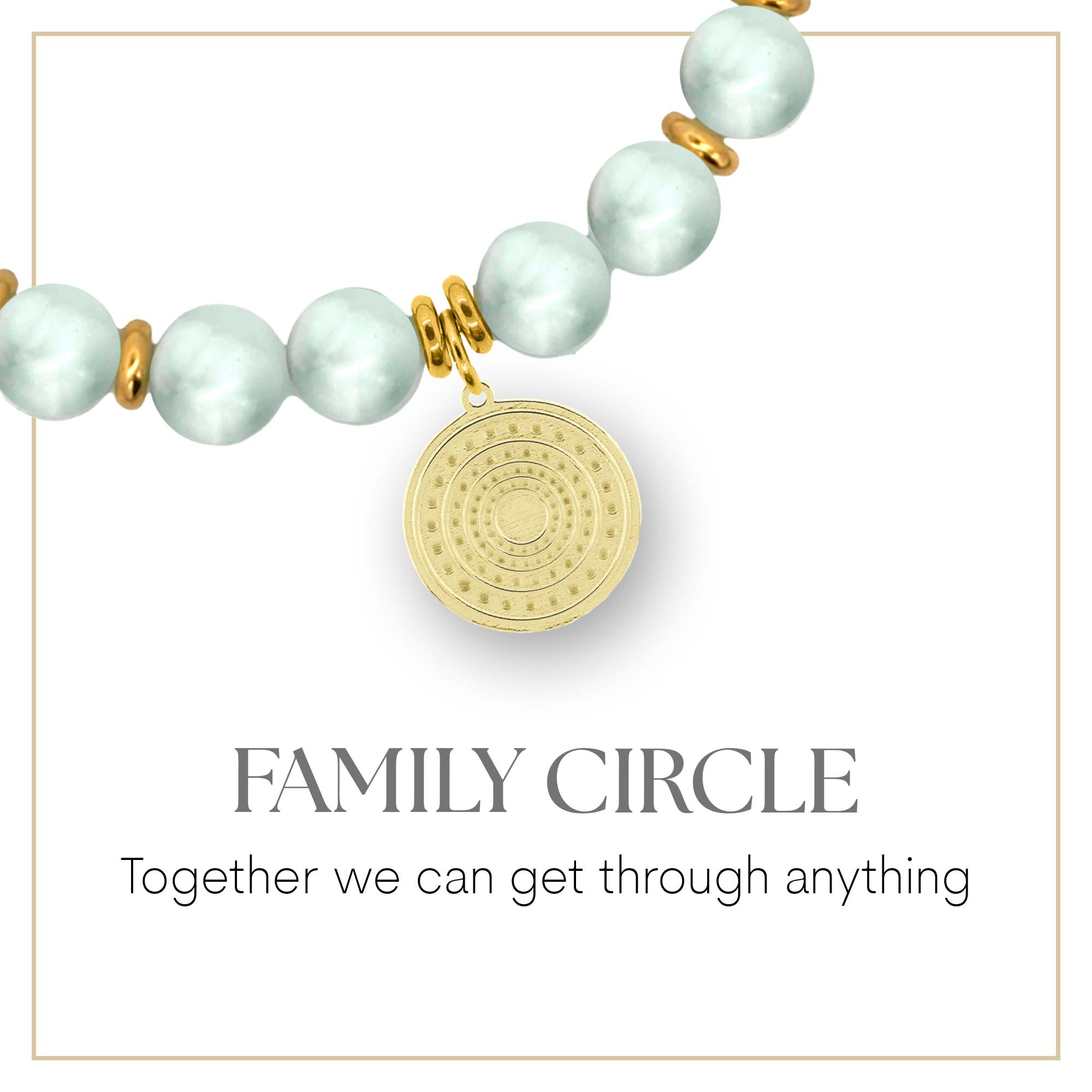 Family Circle Gold Charm Bracelet Collection