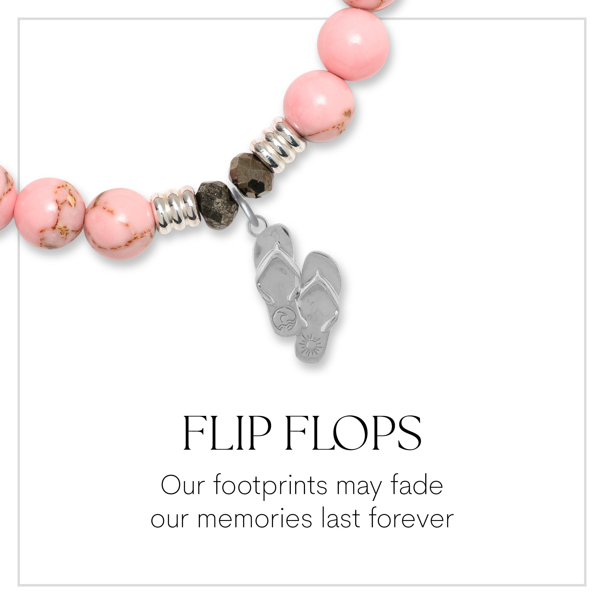 Flip Flops Sterling Silver Charm Bracelet Collection