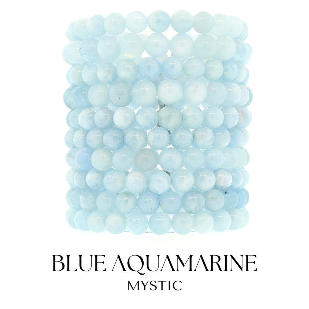 Blue Aquamarine Gemstone Bracelet Collection