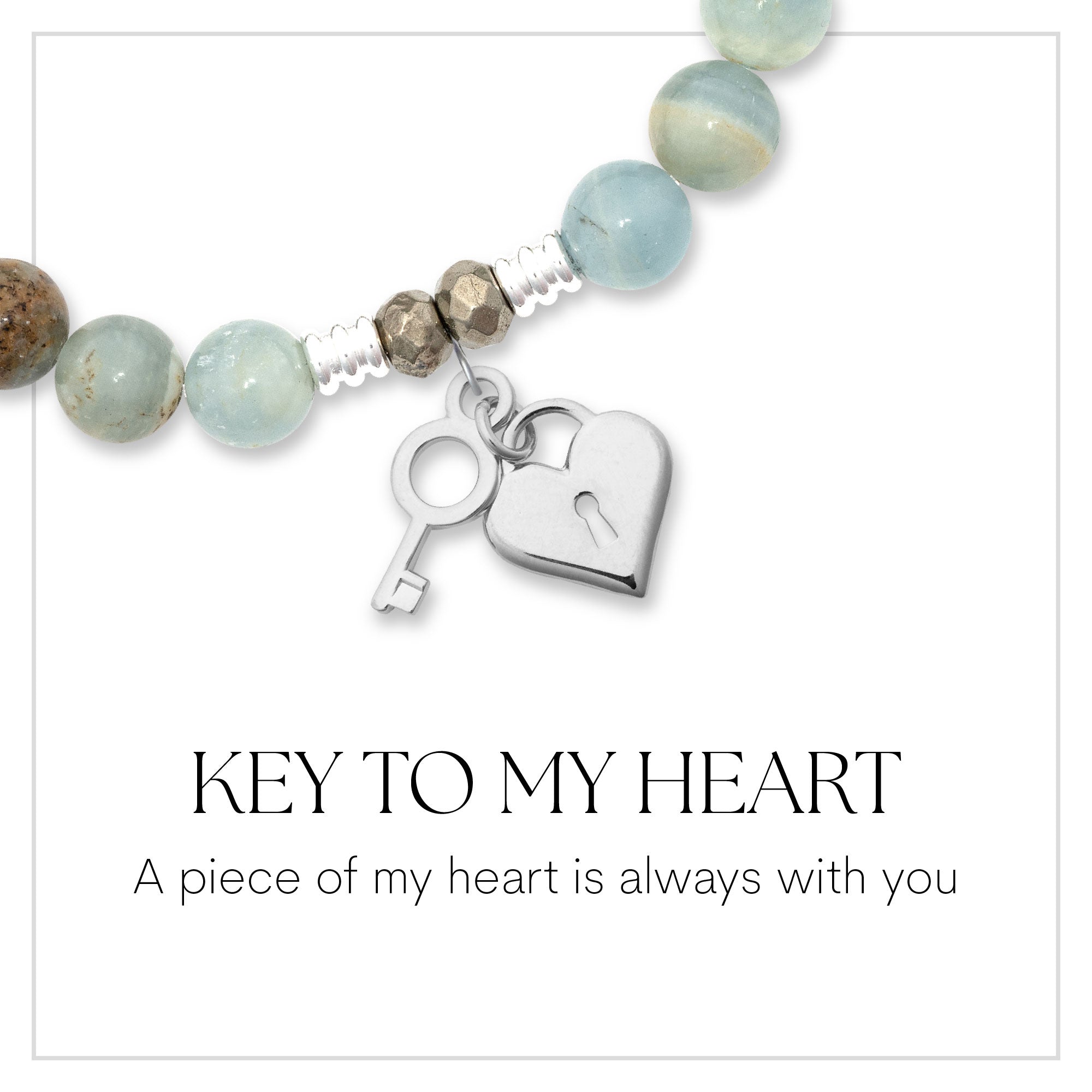 Key to my Heart Sterling Silver Charm Bracelet Collection