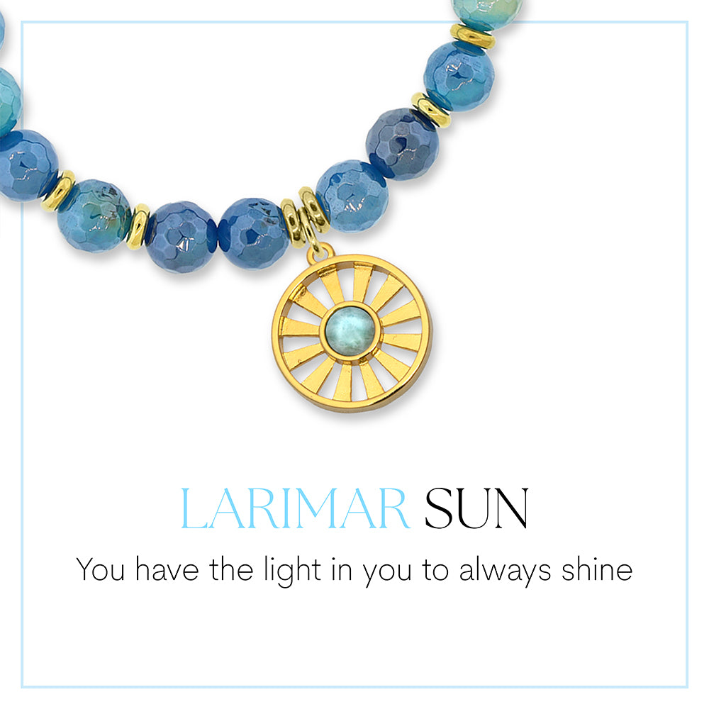 Sun Larimar Charm Bracelet Collection