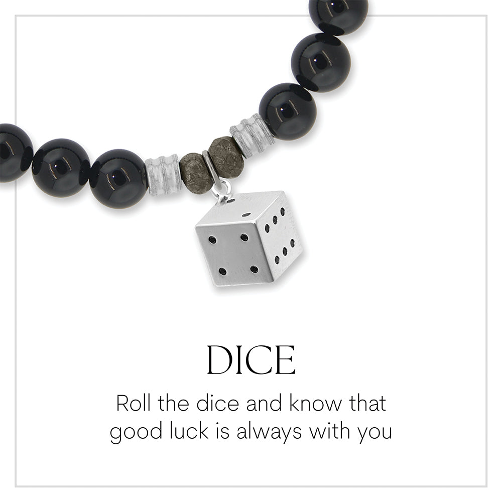 Lucky Dice Sterling Silver Charm Bracelet Collection
