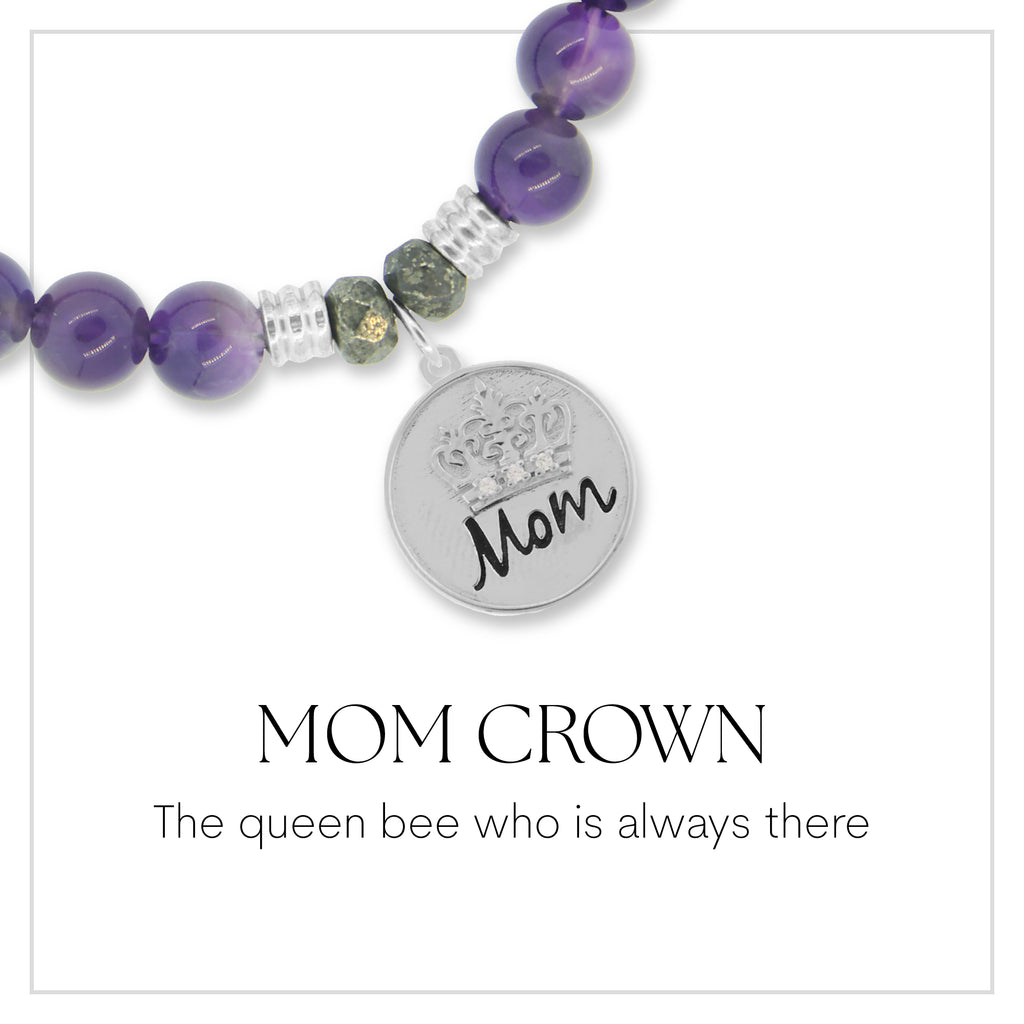 Mom Crown Charm Bracelet Collection