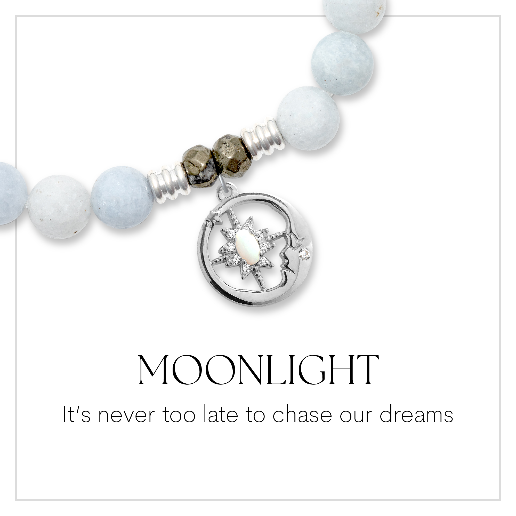 Moonlight Sterling Silver Charm Bracelet Collection