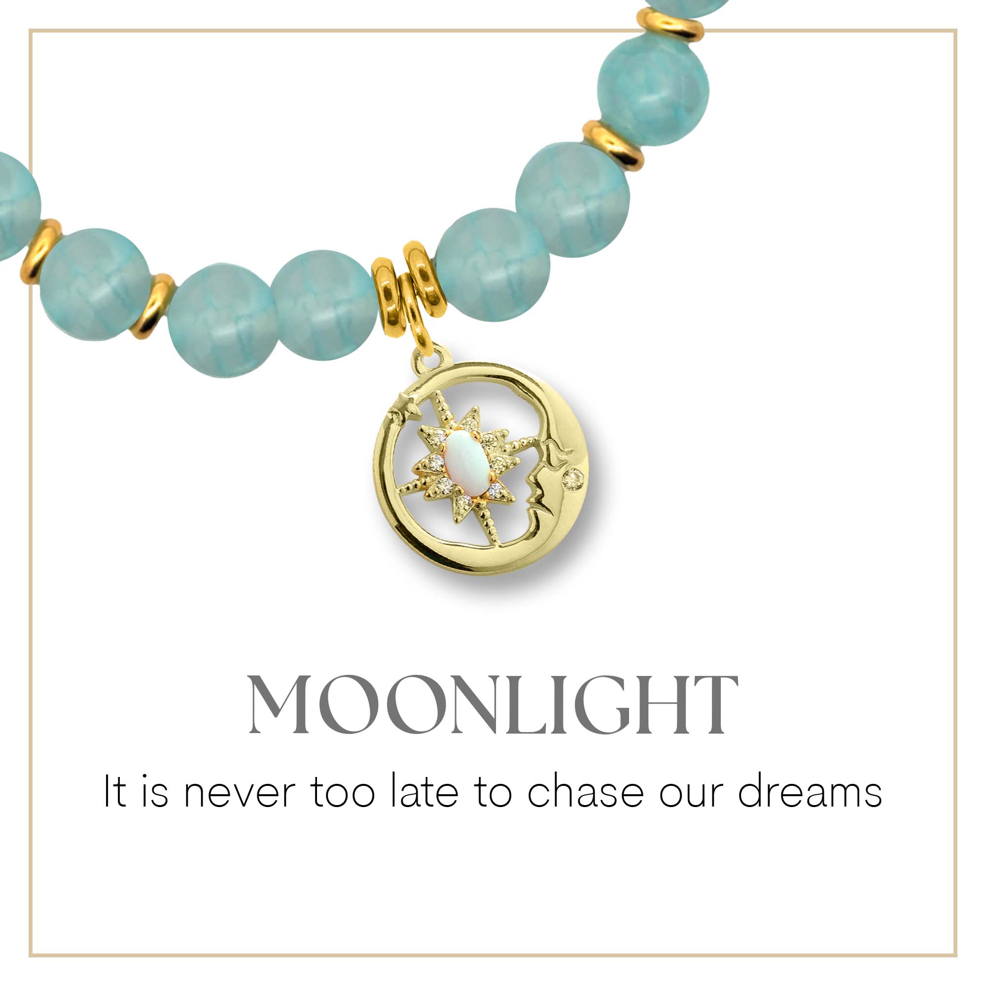 Moonlight Gold Charm Bracelet Collection