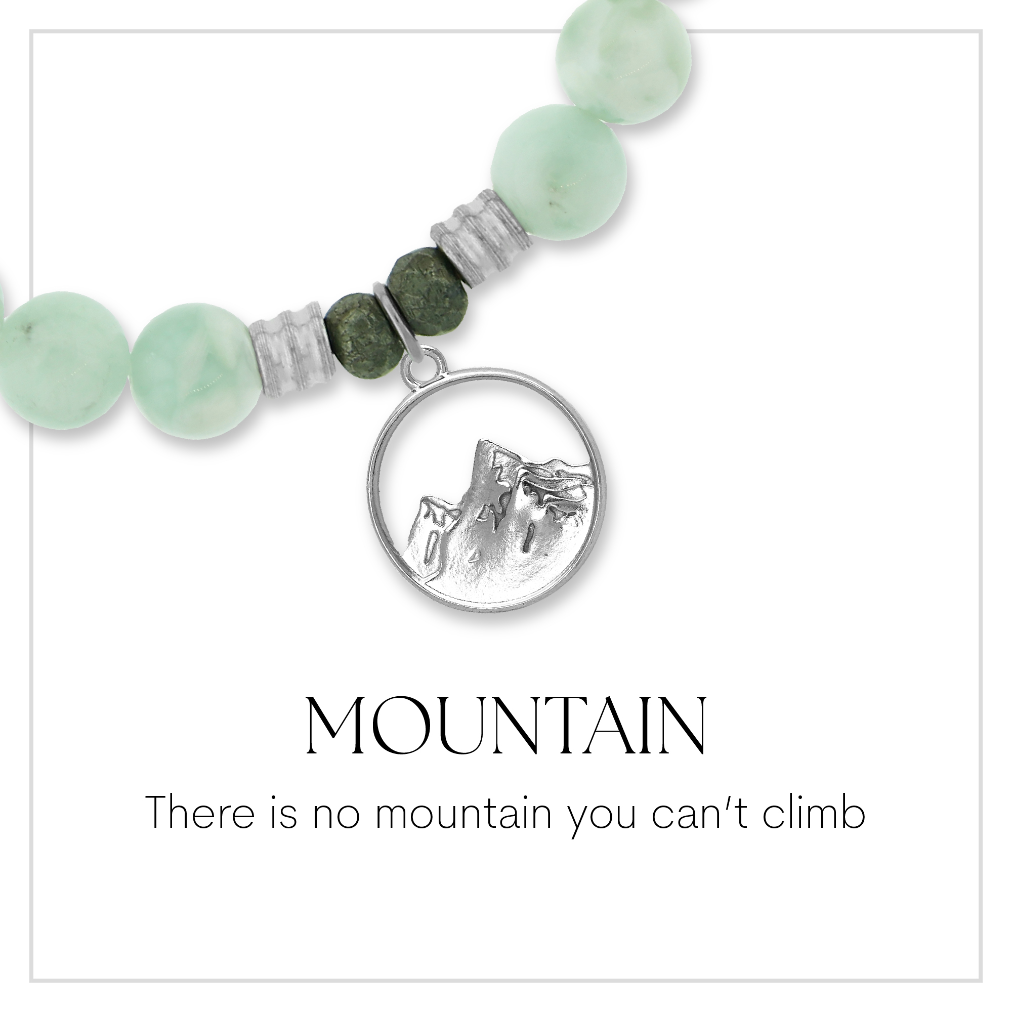 Mountain Cutout Sterling Silver Charm Bracelet Collection