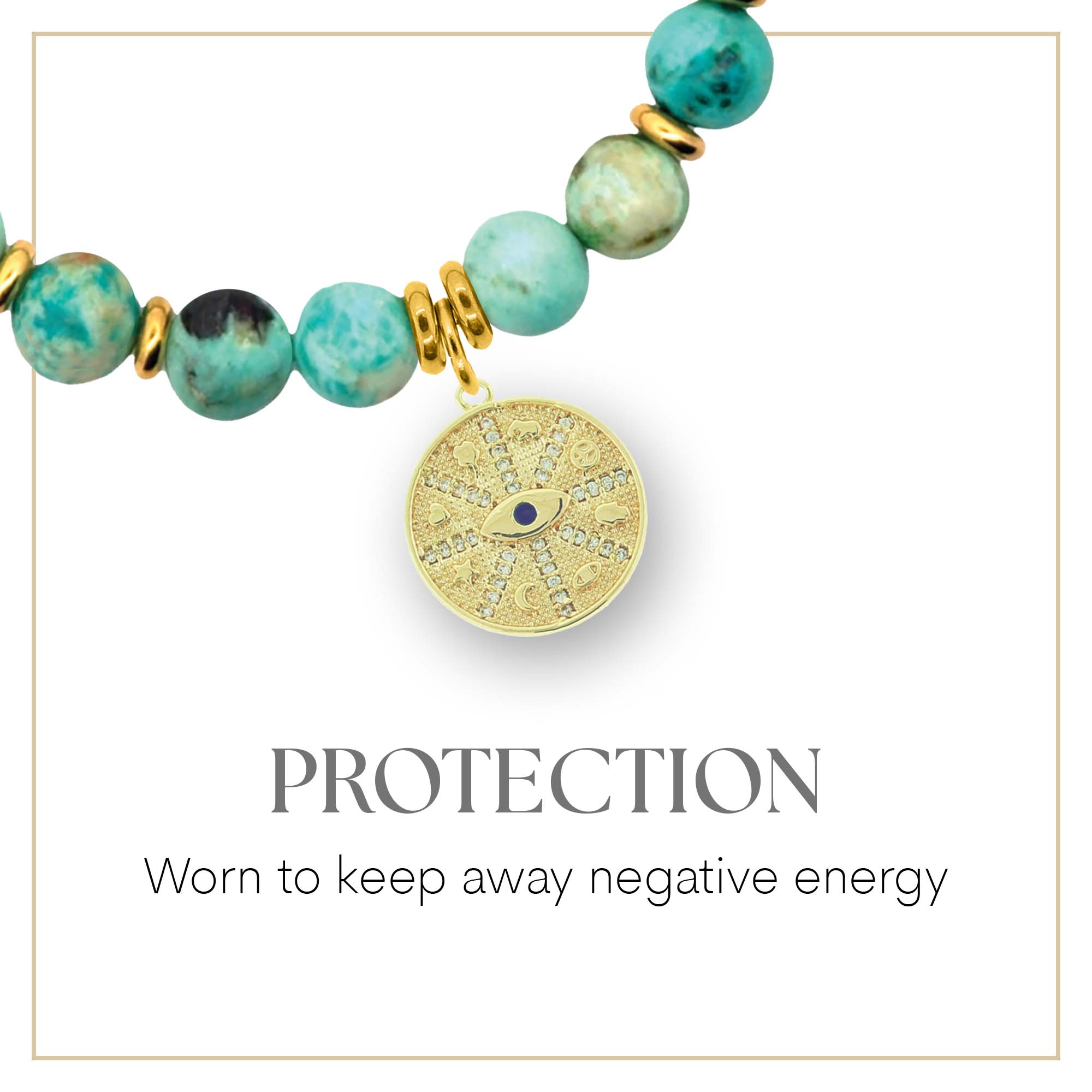 Protection Gold Charm Bracelet Collection