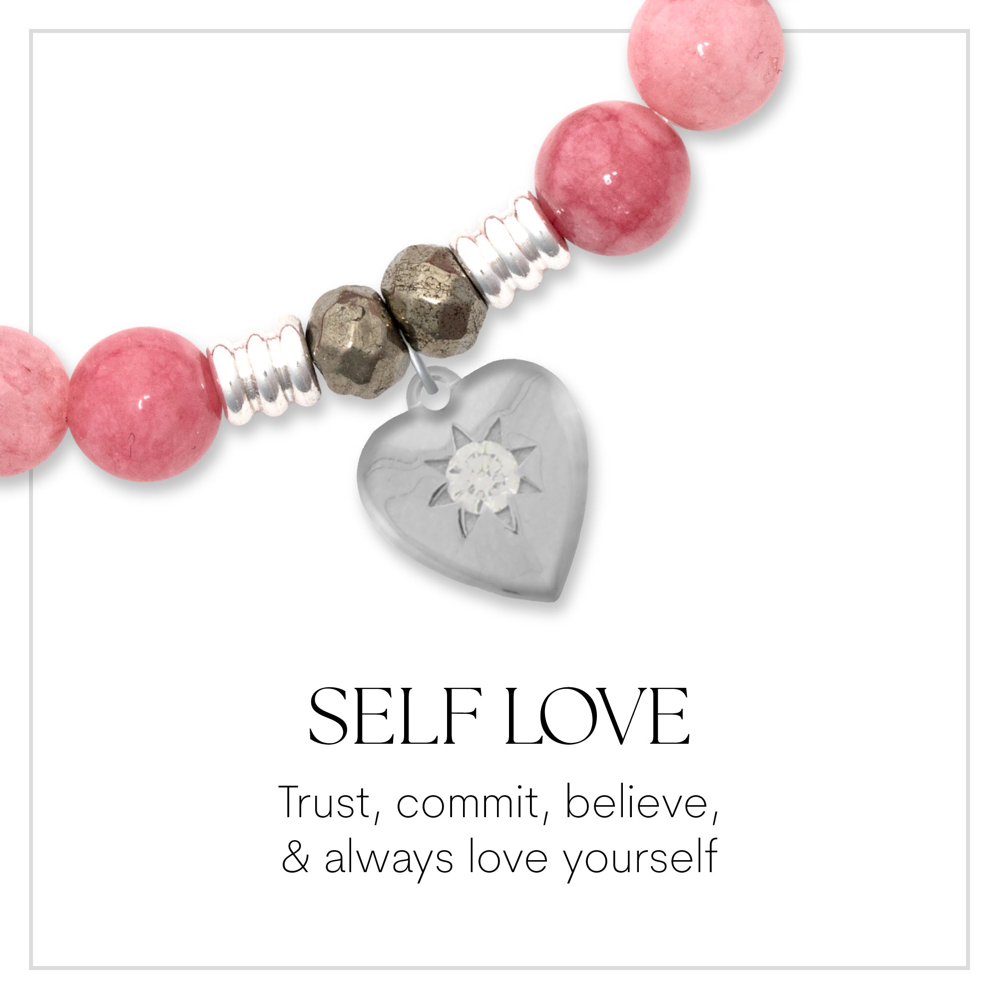 Self Love Sterling Silver Charm Bracelet Collection