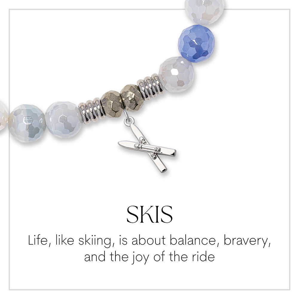 Skis Sterling Silver Charm Bracelet Collection
