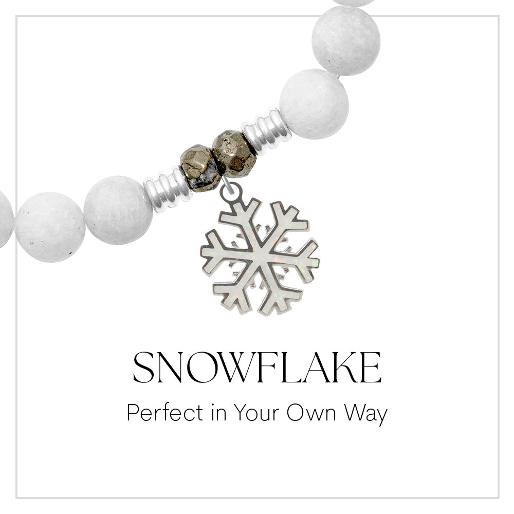 Snowflake Opal Charm Bracelet Collection