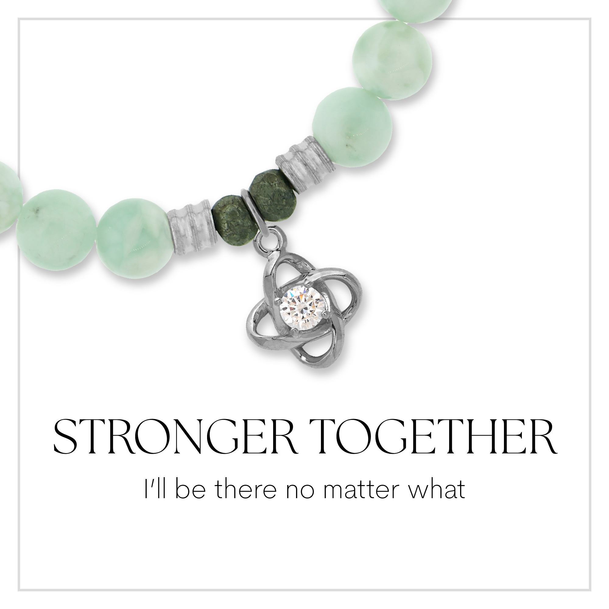 Stronger Together Sterling Silver Charm Bracelet Collection