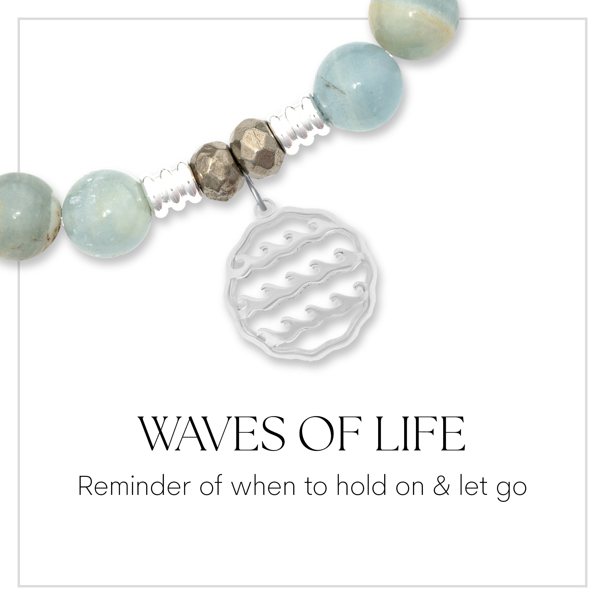 Waves of Life Sterling Silver Charm Bracelet Collection