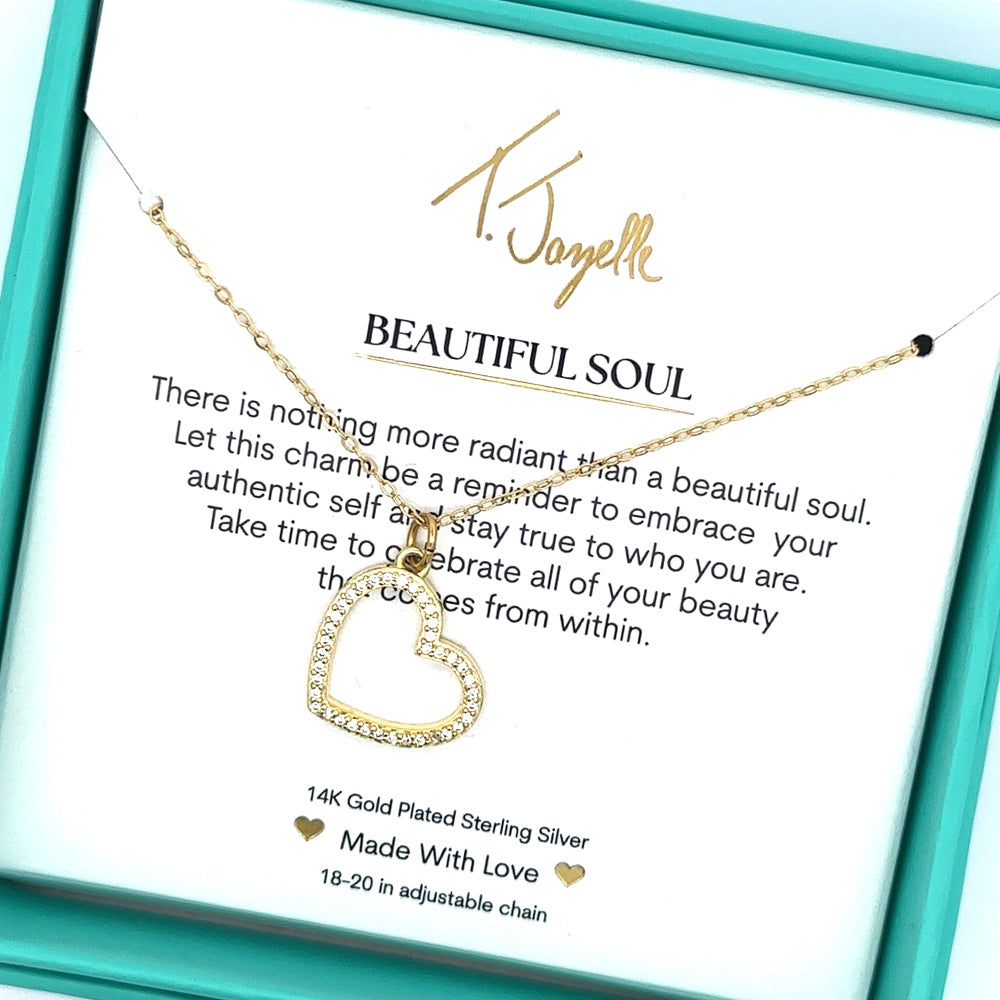 Beautiful Soul Gold Charm Necklace