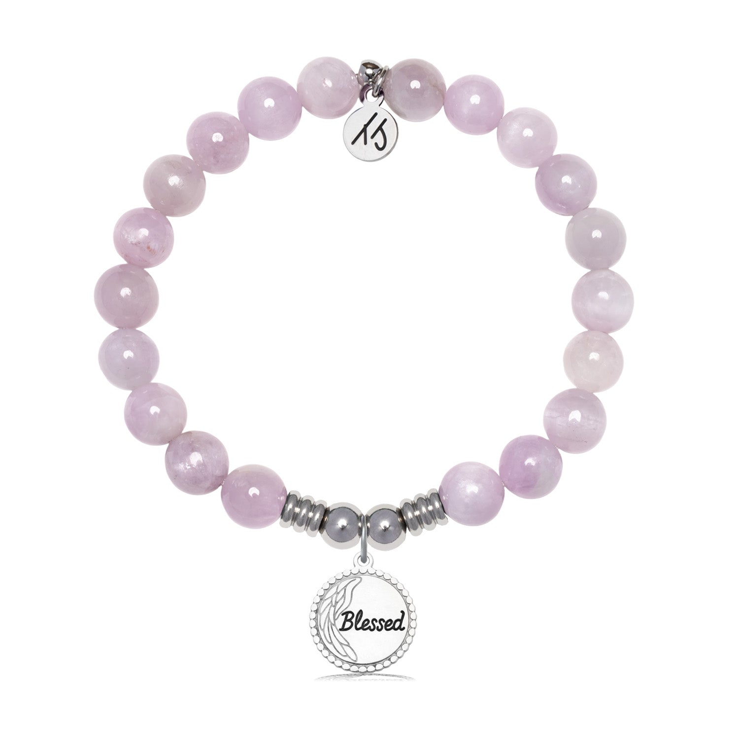 Blessed Charm with Kunzite Gemstone Bracelet