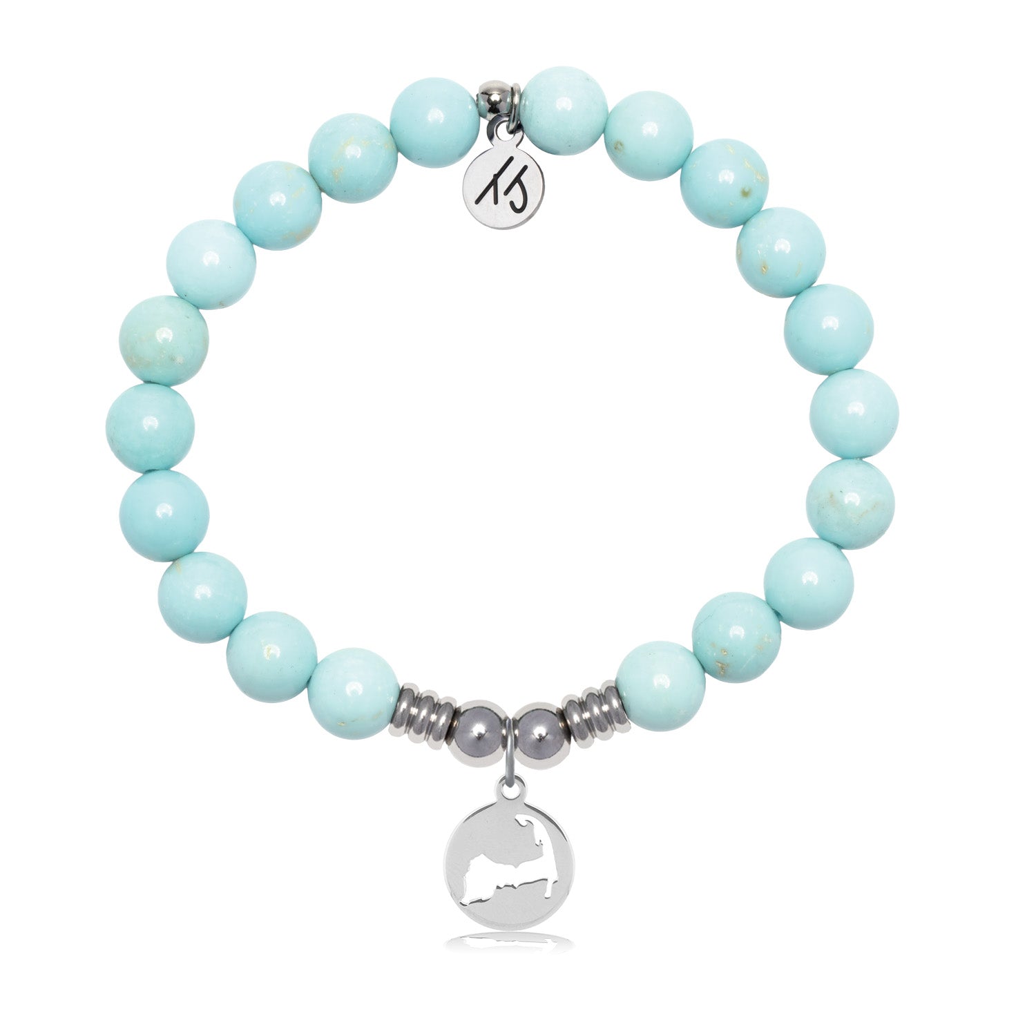 Cape Cod Charm with Blue Turquoise Gemstone Bracelet