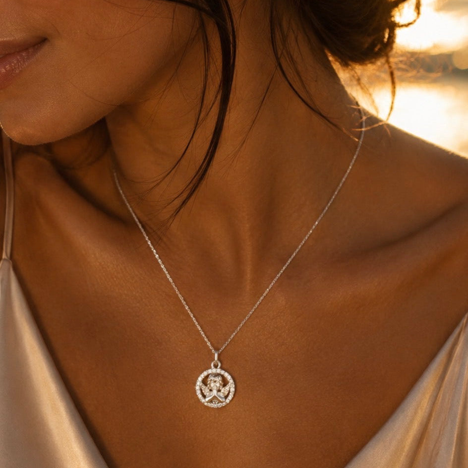 Cherub Charm Necklace