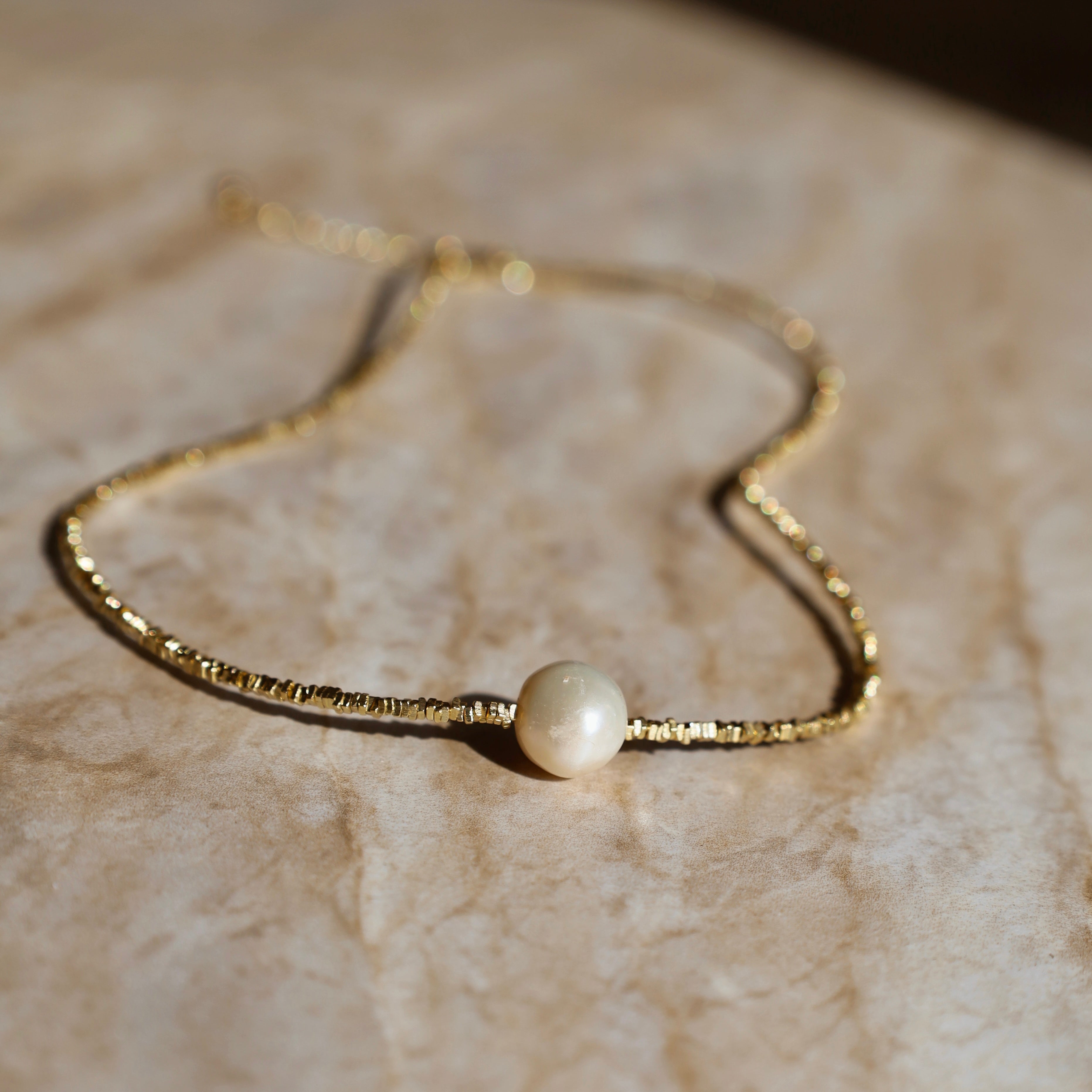 Coin Of The Ocean Gold Charm Necklace