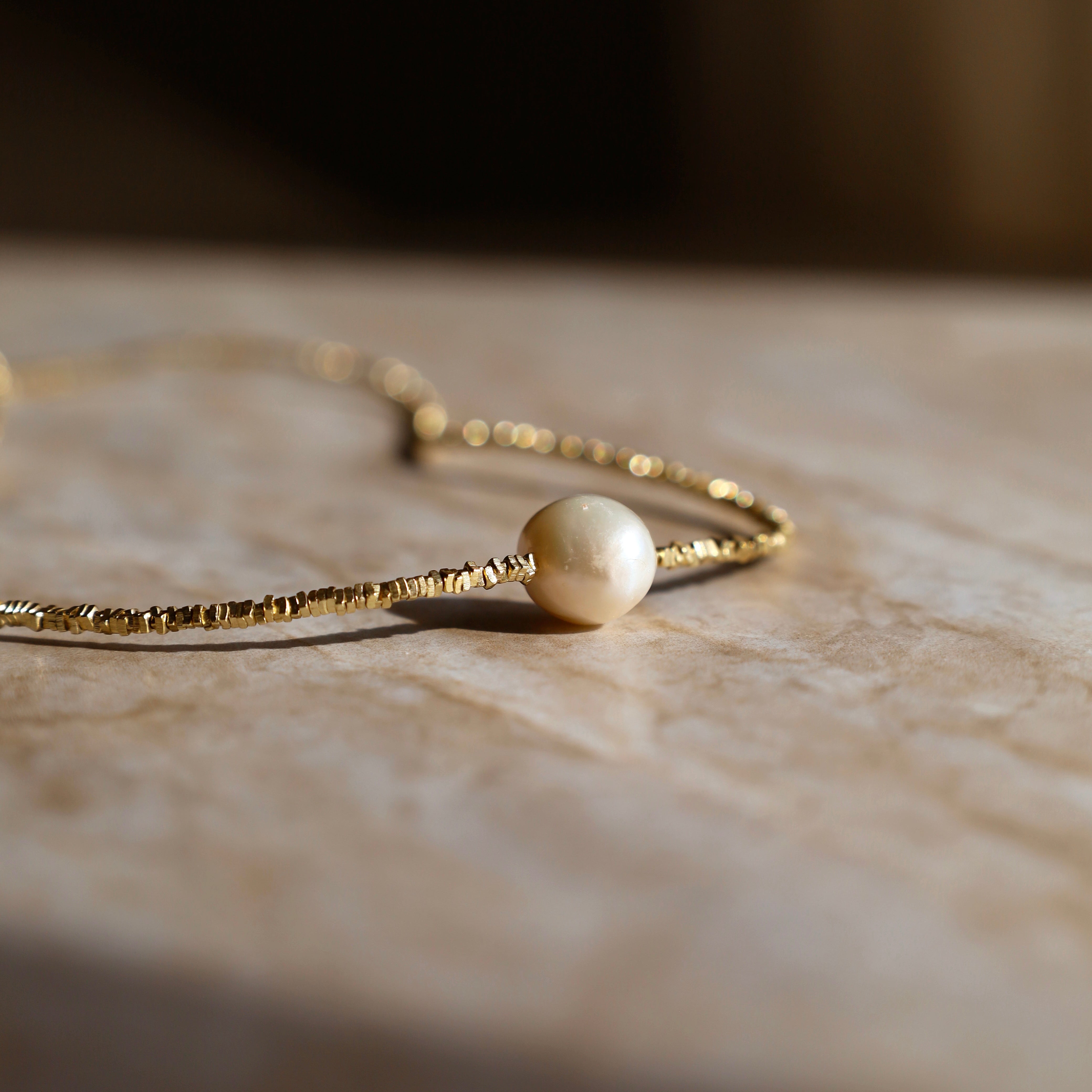 Coin Of The Ocean Gold Charm Necklace
