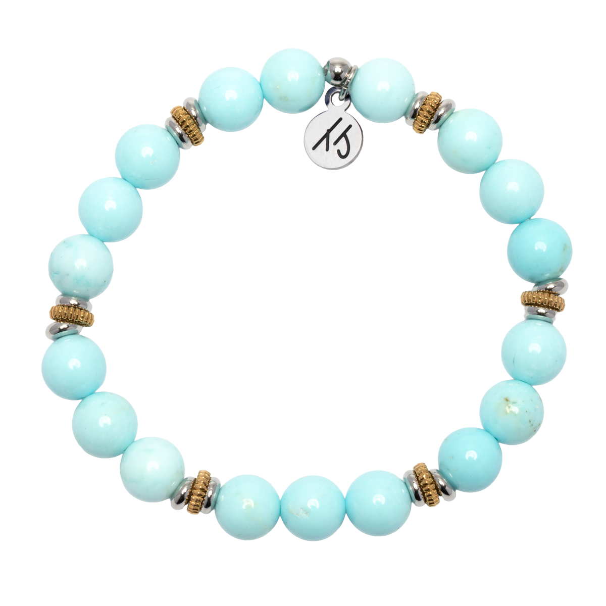Courage Within Collection- Blue Turquoise Gemstone Bracelet