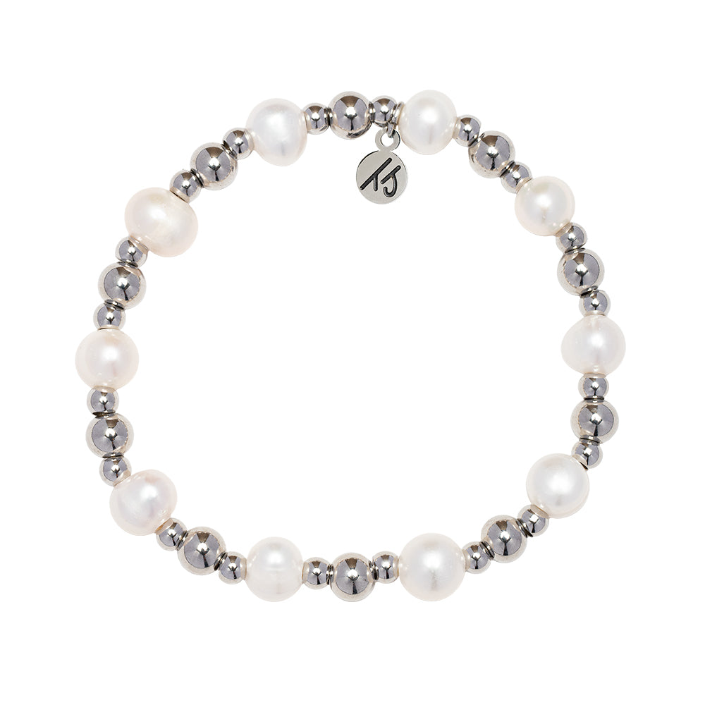 Day by Day Collection- Pearl Gemstone Bracelet