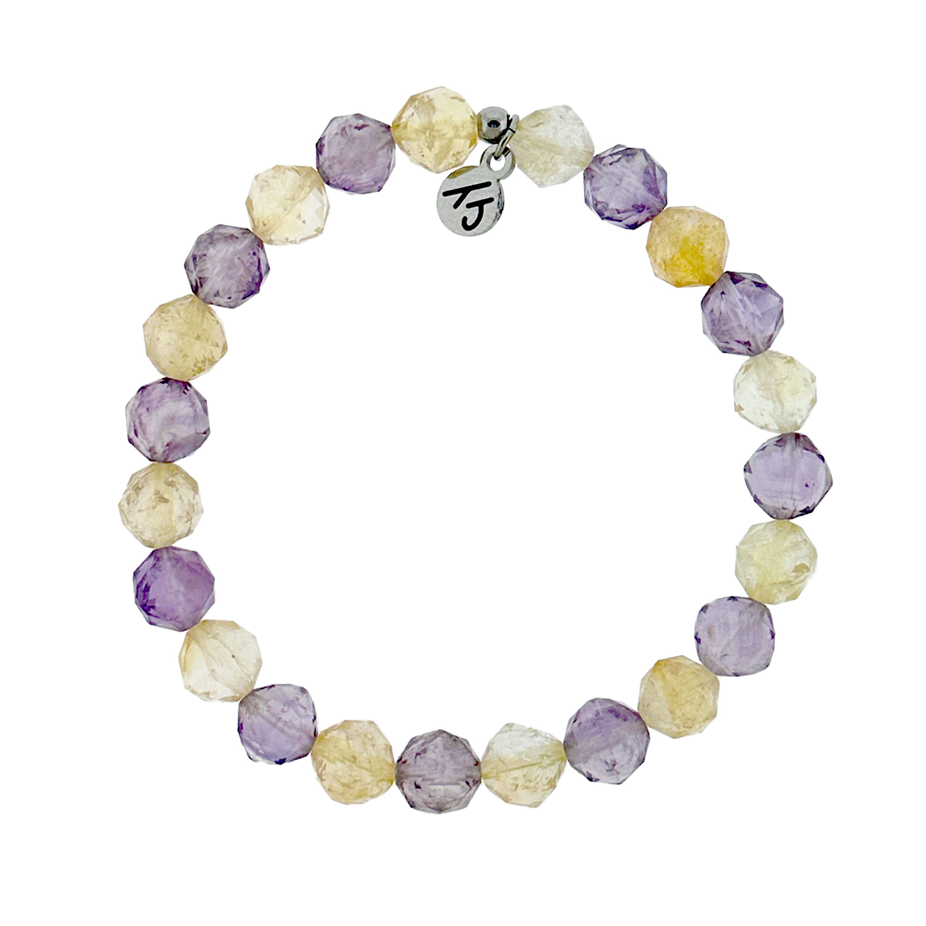 Defining Bracelet- Body and Soul Bracelet with Amethyst Citrine Gemstones