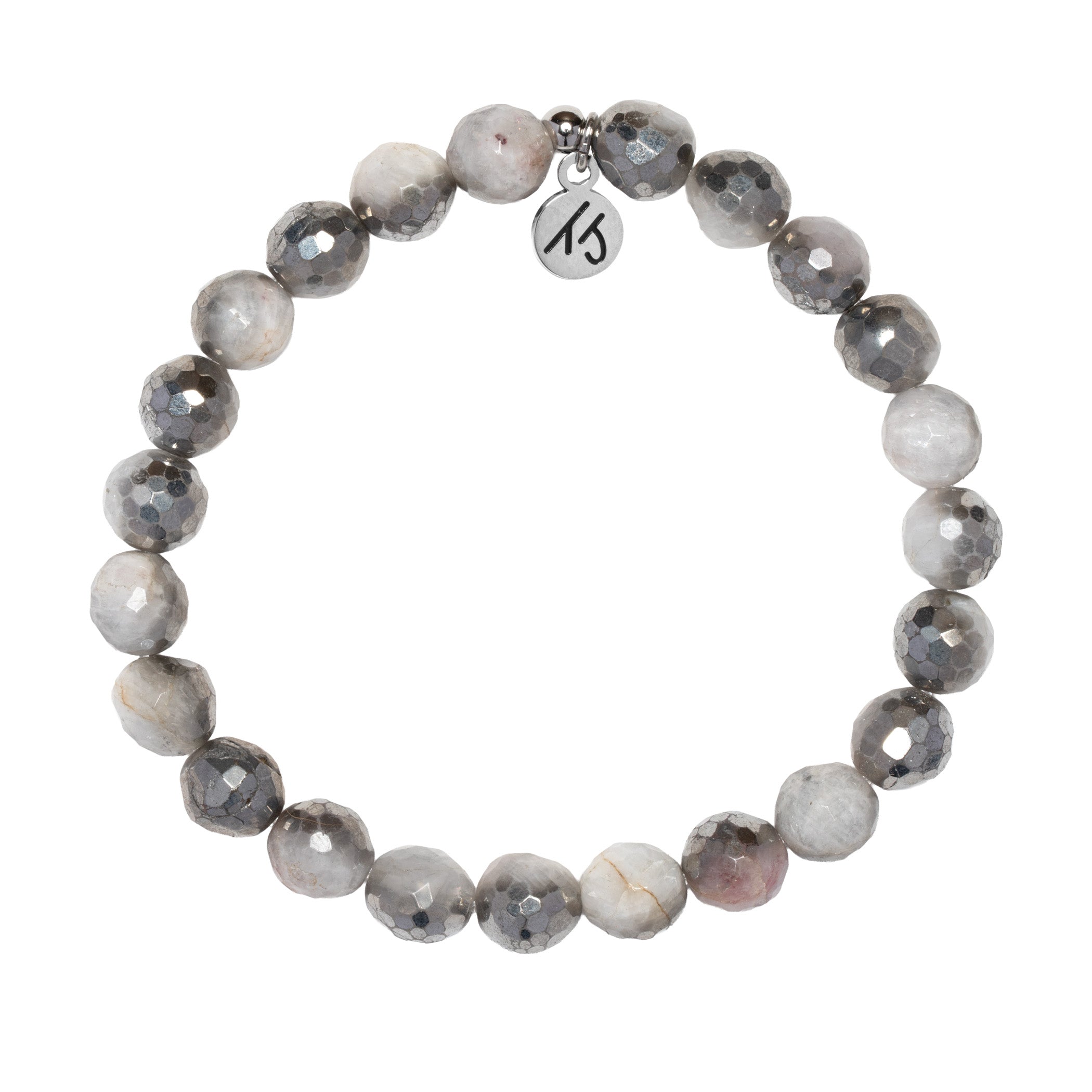 Defining Bracelet- Dreamer Bracelet with Silver Dipped White Moonstone Gemstones