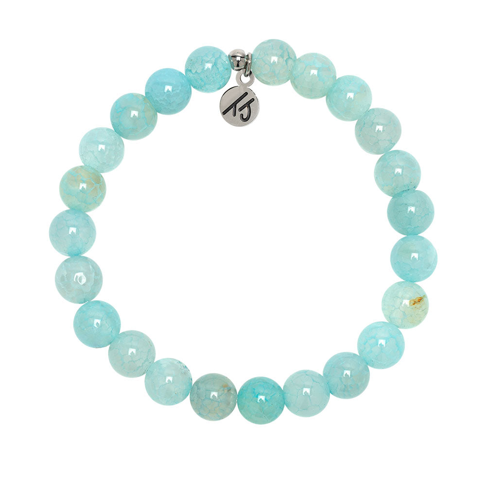 Defining Bracelet- Passion Bracelet with Aqua Fire Agate Gemstones