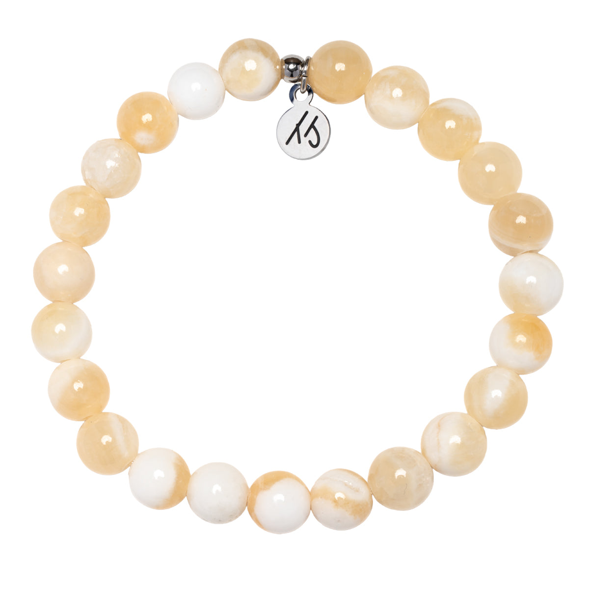 Defining Bracelet- Radiance Bracelet with Yellow White Jade Gemstones