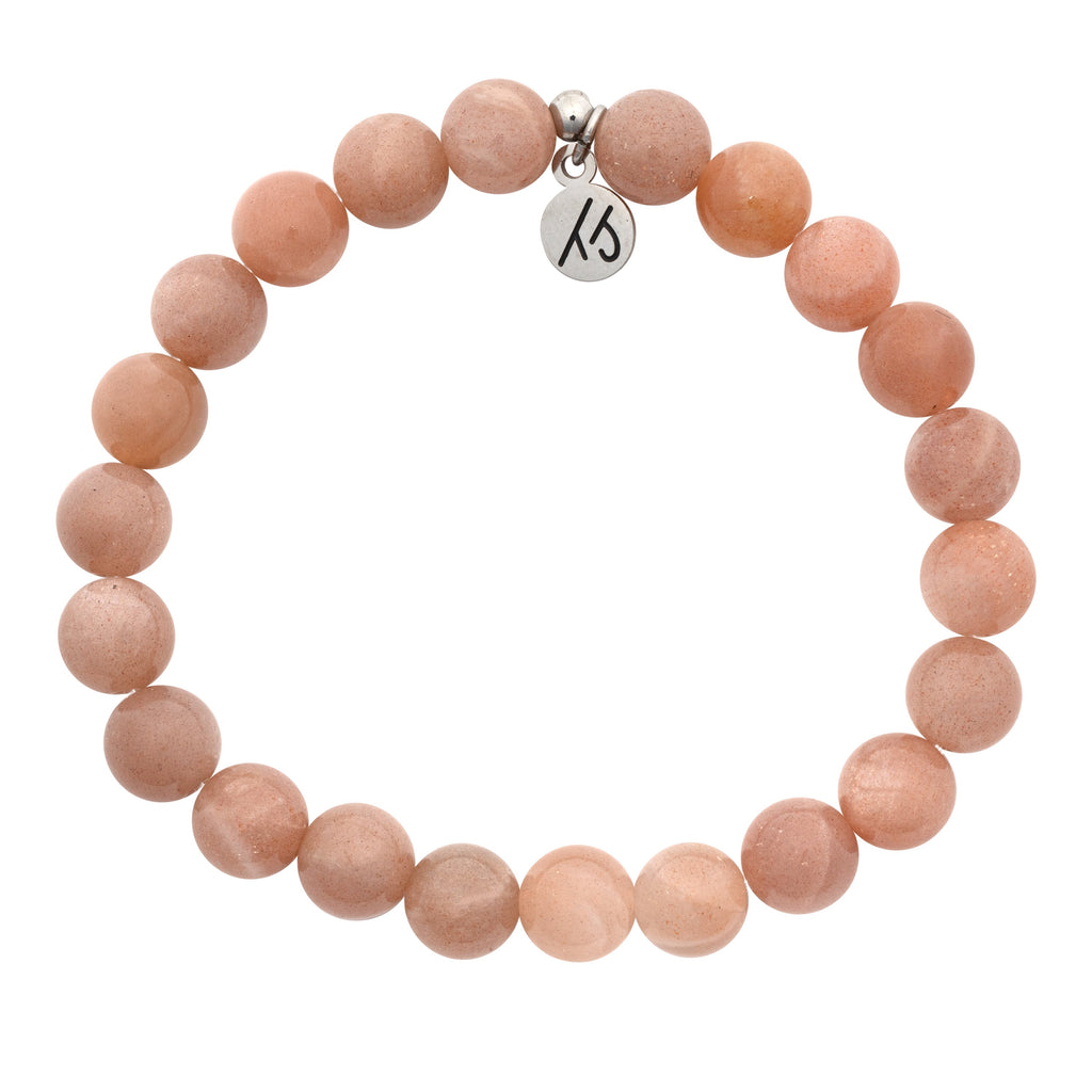Defining Bracelet- Serendipity Bracelet with Peach Moonstone Gemstones