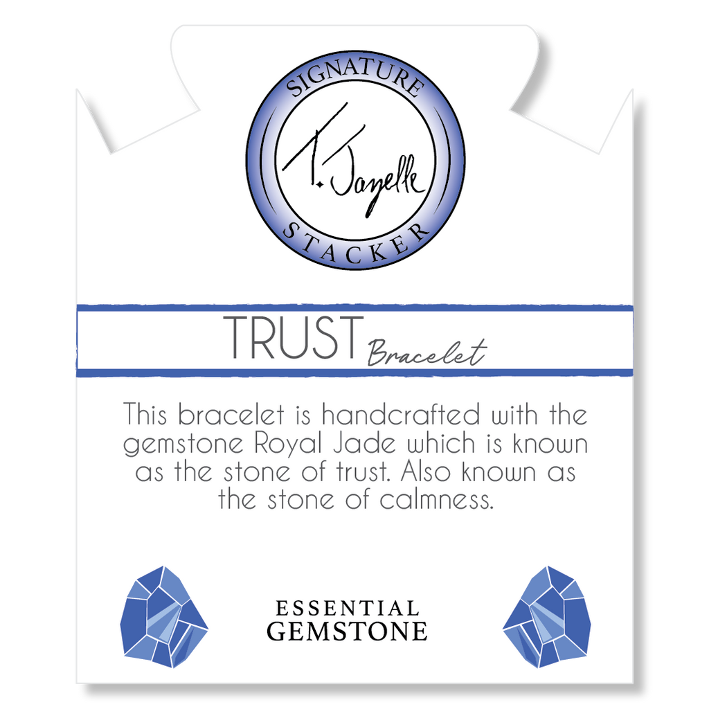 Defining Bracelet- Trust Bracelet with Royal Jade Gemstones