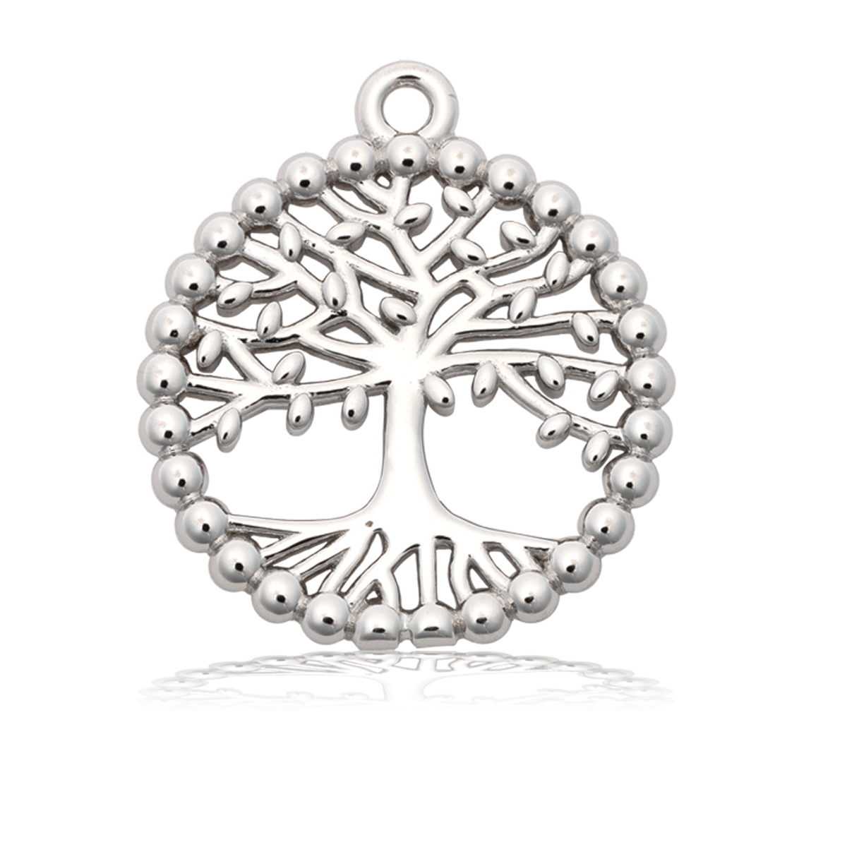 Family Tree Charm with Aqua Agate Gemstone Bracelet