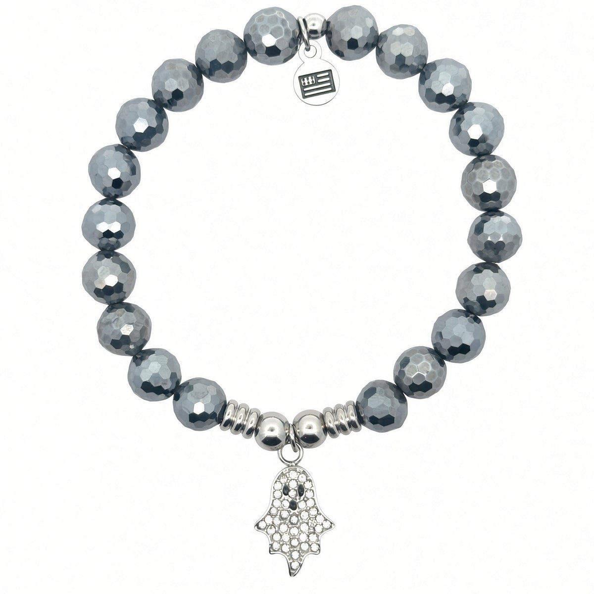 Ghost Charm with Terahertz Gemstone Bracelet Faire