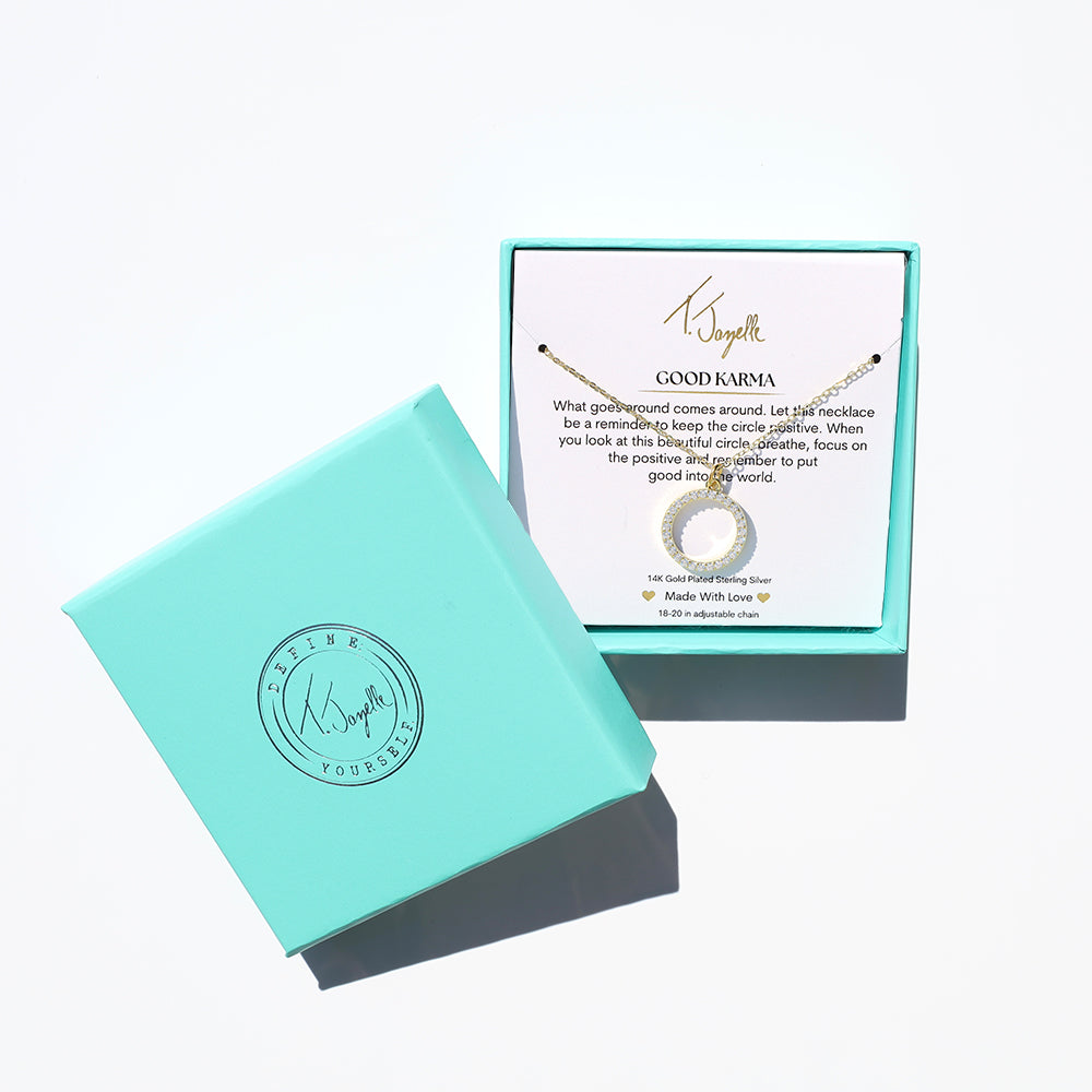 Good Karma Gold Charm Necklace