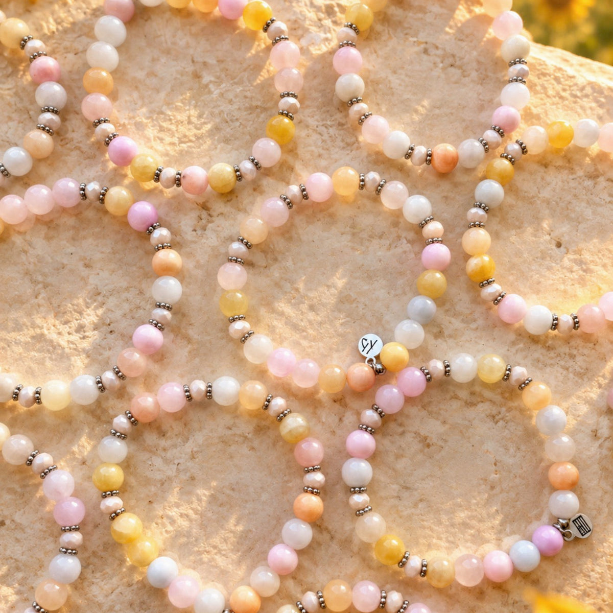 Limited Edition- Brilliance Bracelet with Multi Orange Chalcedony Gemstones