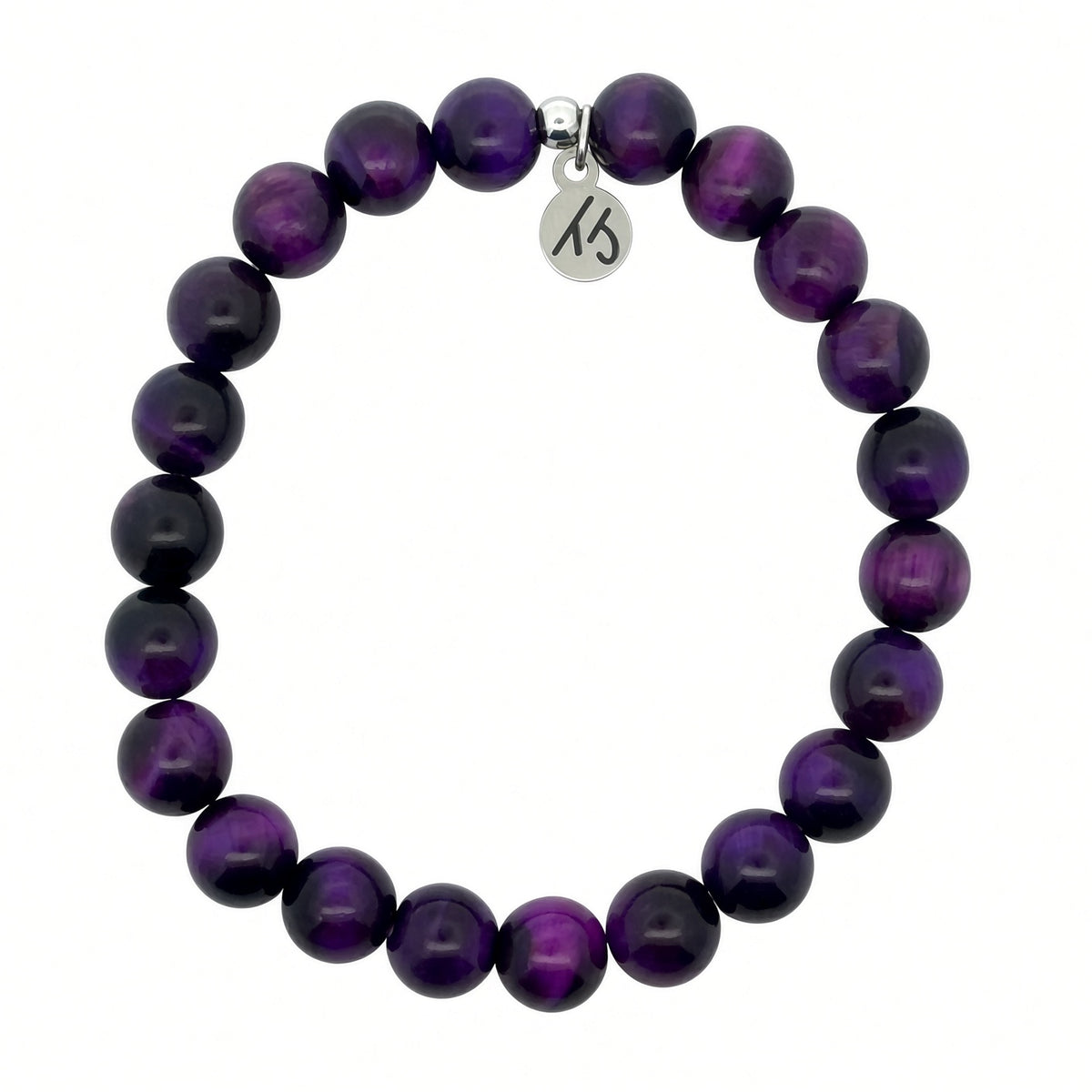 Limited Edition Defining Bracelet- Purple Tigers Eye Gemstone Bracelet