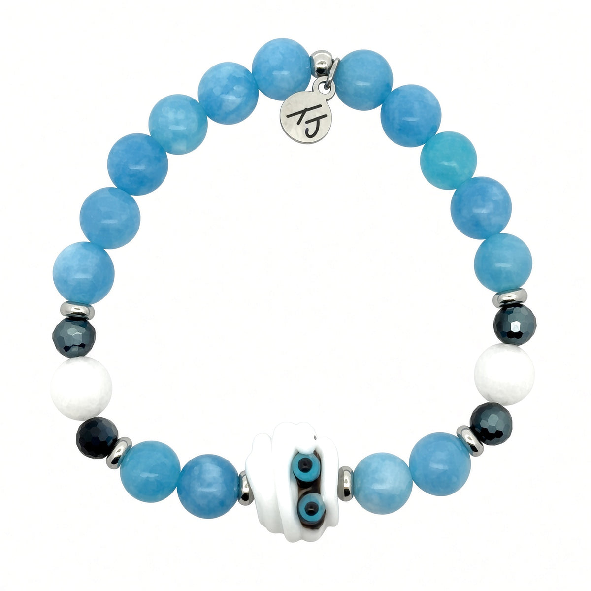 Limited Edition Mummy with Blue Chalcedony Gemstone Exclusive Bracelet